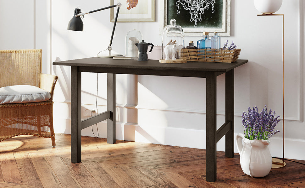 Dining Table | Farmhouse Wood Dining Table for 4, Kitchen Table for Small Places, Gray | casafoyer.myshopify.com