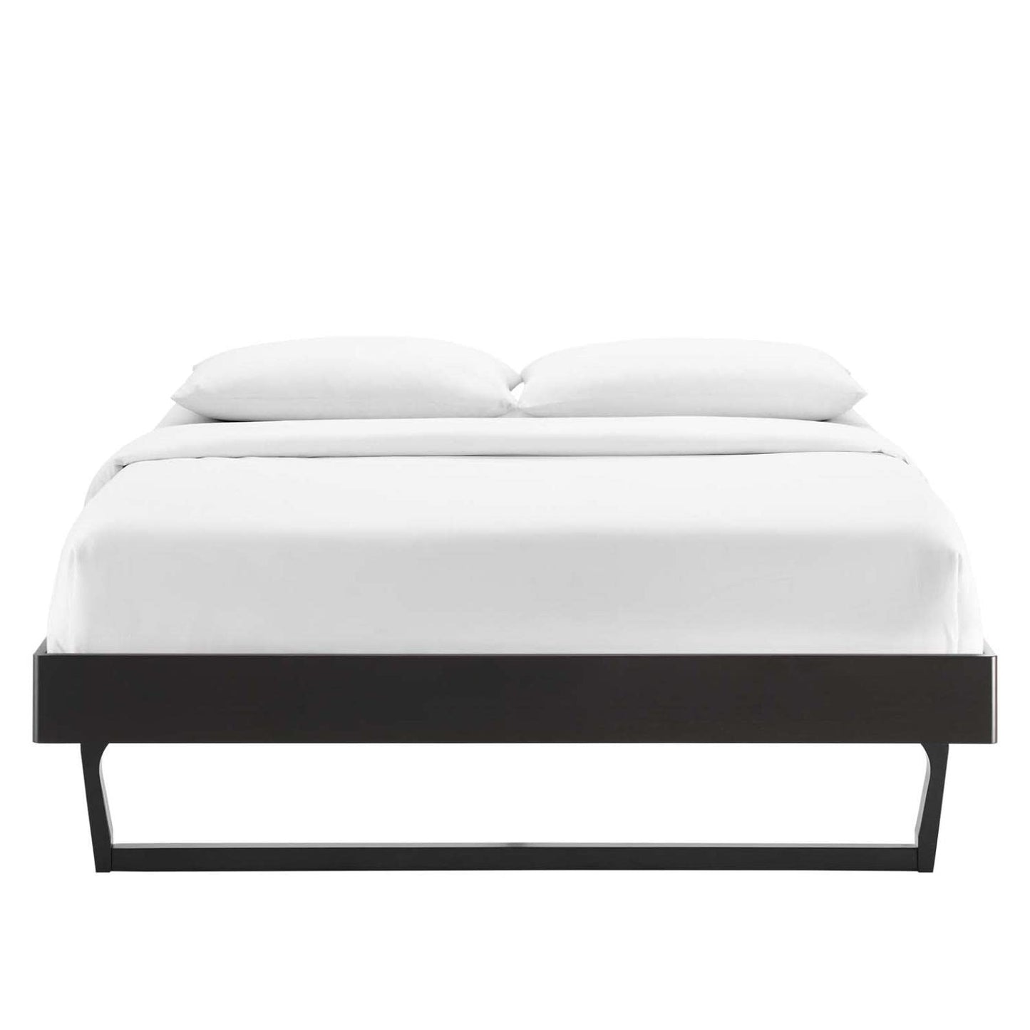 Bed | CasaFoyer Billie Full Platform Bed Frame | Modern Style | Interchangeable Headboards | Durable Wood Construction | No Box Spring Needed | Easy Assembly | Black | casafoyer.myshopify.com