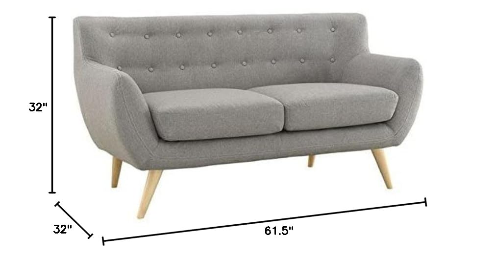 home office desk chairs | Exquisite Remark Loveseat | Plush Comfort & Stylish Design | Mid-Century Aesthetics | Polyester Upholstery | Organic Form | Solid Wood Legs | Modern & Sophisticated | casafoyer.myshopify.com
