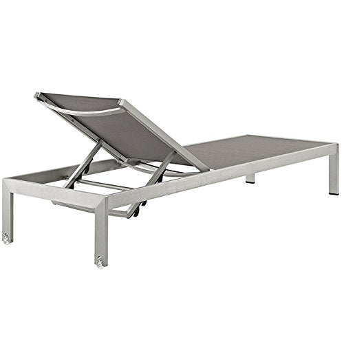 home office desk chairs | CasaFoyer Shore Outdoor Patio Mesh Sun Lounger & Side Table Set | Brushed Aluminum Frame | Easy Assembly | Clear Wheels | Black Plastic Foot Caps | Chic & Minimalist Design | Comfortable & Versatile | Includes 2 Loungers & Side Table | casafoyer.myshopify.com