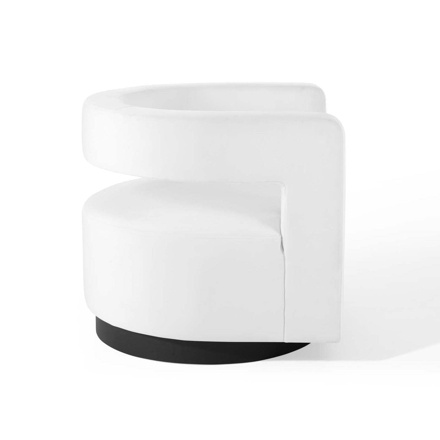 home office desk chairs | CasaFoyer Spin Performance Velvet Upholstered Swivel Accent Lounge Armchair | Vintage Glam Design | Stain-Resistant Upholstery | 360 Swivel Base | White | casafoyer.myshopify.com