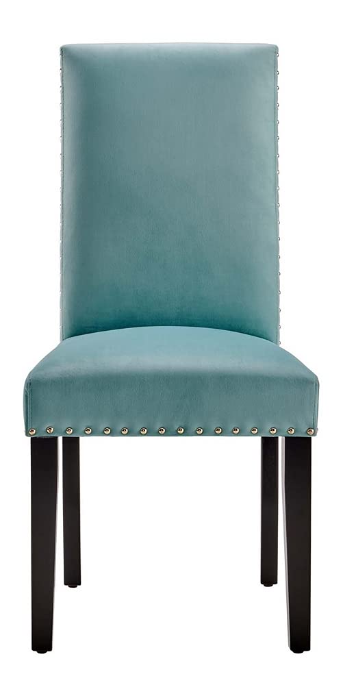 home office desk chairs | CasaFoyer Elegant Parcel Upholstered Velvet Dining Side Chairs | Set of 2 | Nailhead Trim | Stain-Resistant | Comfortable Foam Padding | Durable Legs | 285 lbs Weight Capacity | casafoyer.myshopify.com