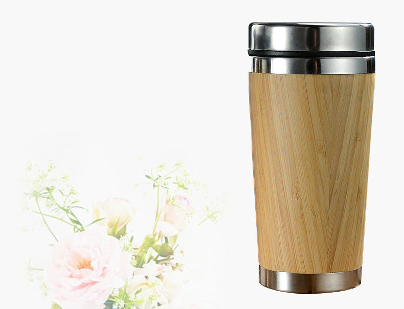 Tumbler | CasaFoyer Bamboo insulated Coffee Cup | casafoyer.myshopify.com