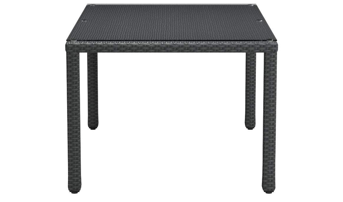 Dining Table | Sojourn 59 Outdoor Patio Dining Table | Sturdy & Versatile Seating | Synthetic Rattan Weave | UV Protection | Powder-Coated Aluminum Frame | casafoyer.myshopify.com