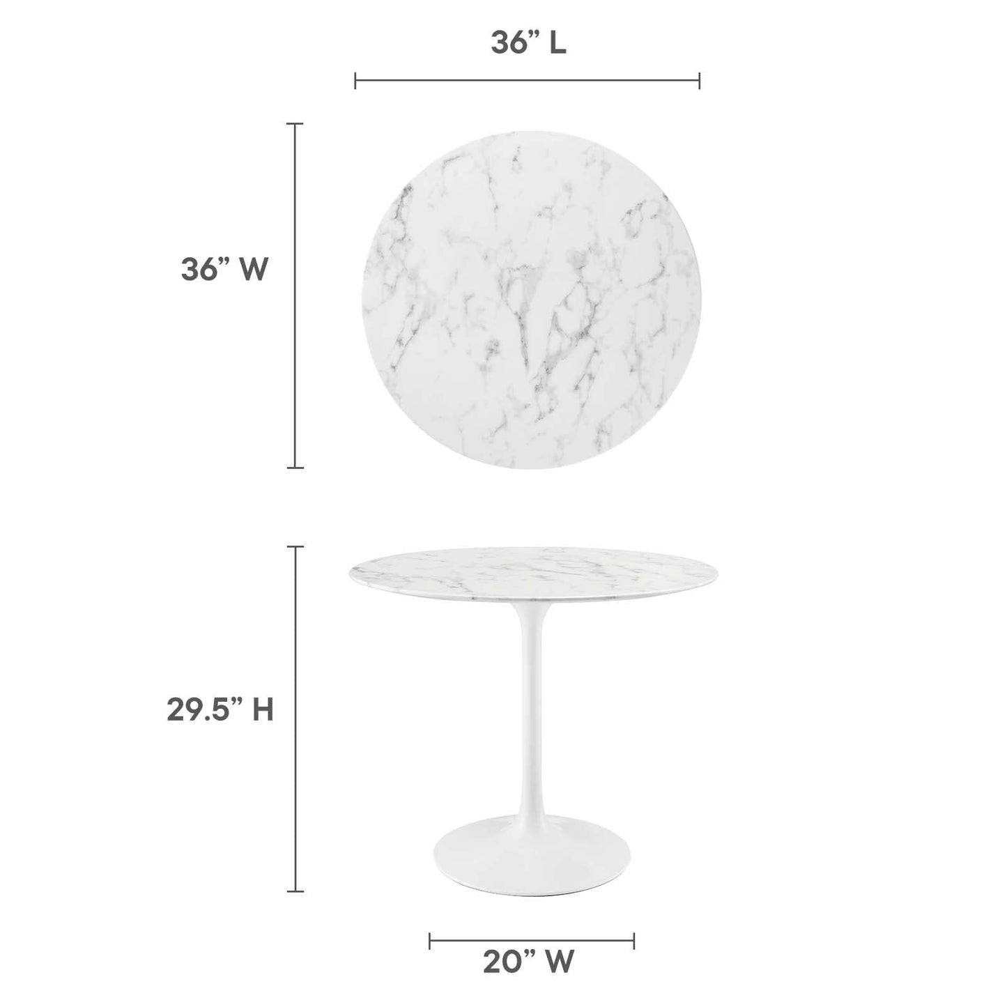 patio dining tables | CasaFoyer Lippa 36 Marble Dining Table | Sleek Contemporary Design | Organic Shape | Scratch Resistant Finish | Tapered Metal Base | casafoyer.myshopify.com