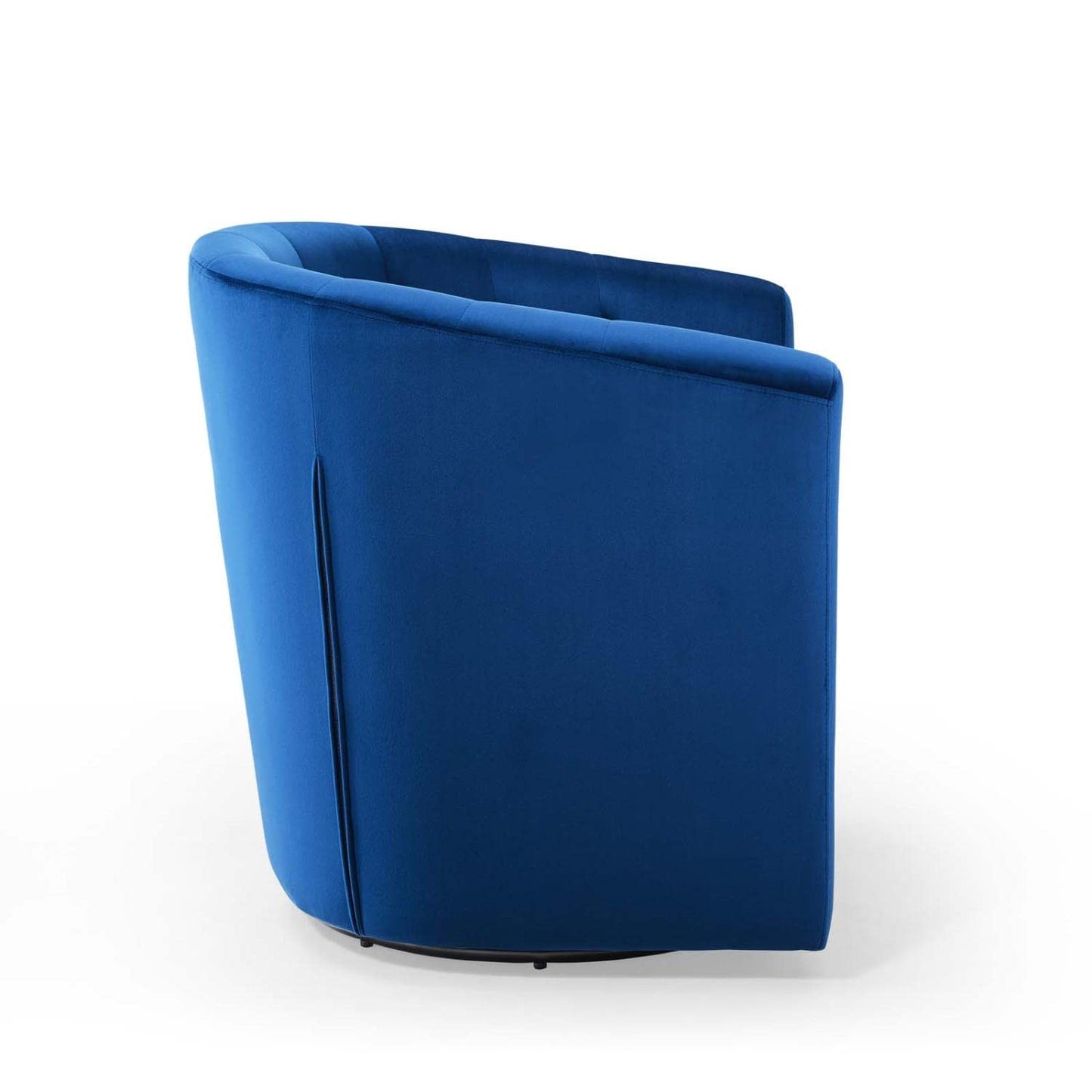 home office desk chairs | CasaFoyer Prospect Performance Velvet Swivel Armchair | Modern Design | Stain-Resistant Fabric | Tufted Accents | Retro Modern Charm | Comfortable & Sturdy | Navy | casafoyer.myshopify.com