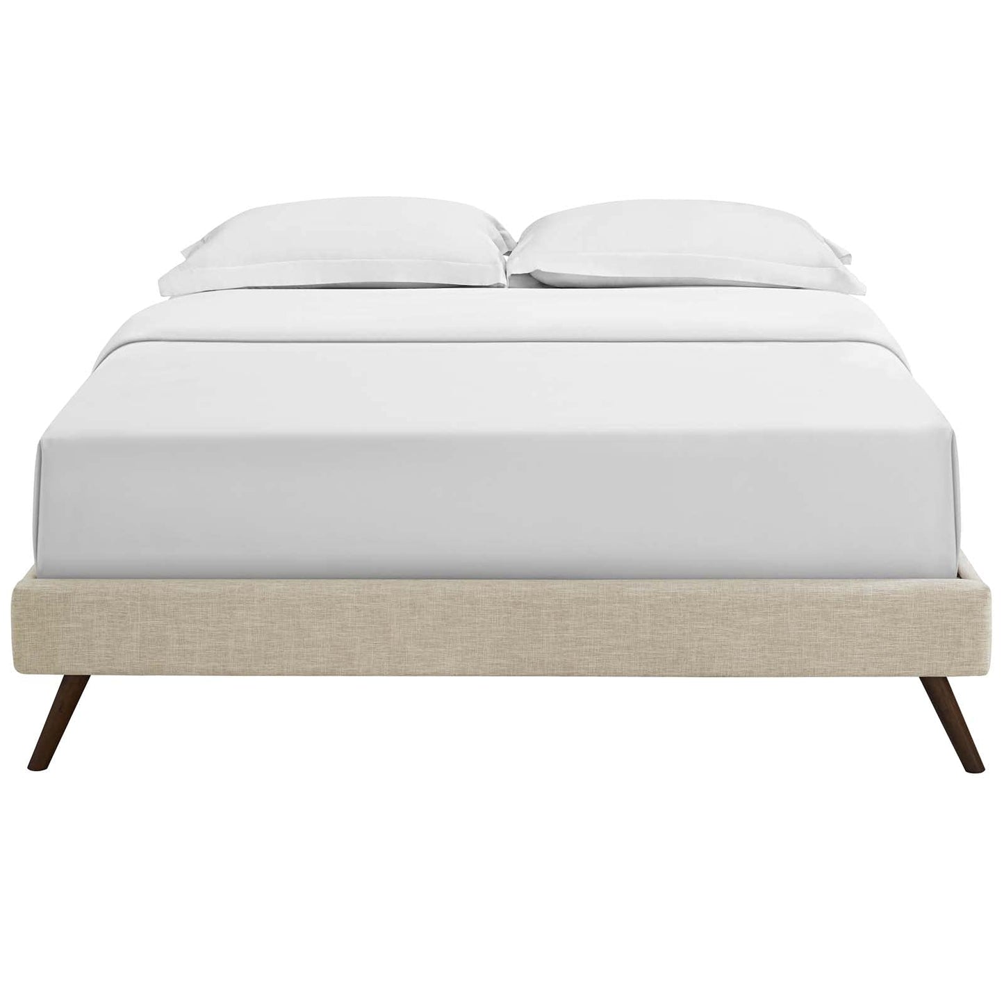 Bed | CasaFoyer Loryn Platform Bed | Solid Wood Frame | Polyester Upholstery | No Box Spring Needed | Memory Foam Compatible | Stylish Headboard Options | Modern Bedroom Décor | casafoyer.myshopify.com
