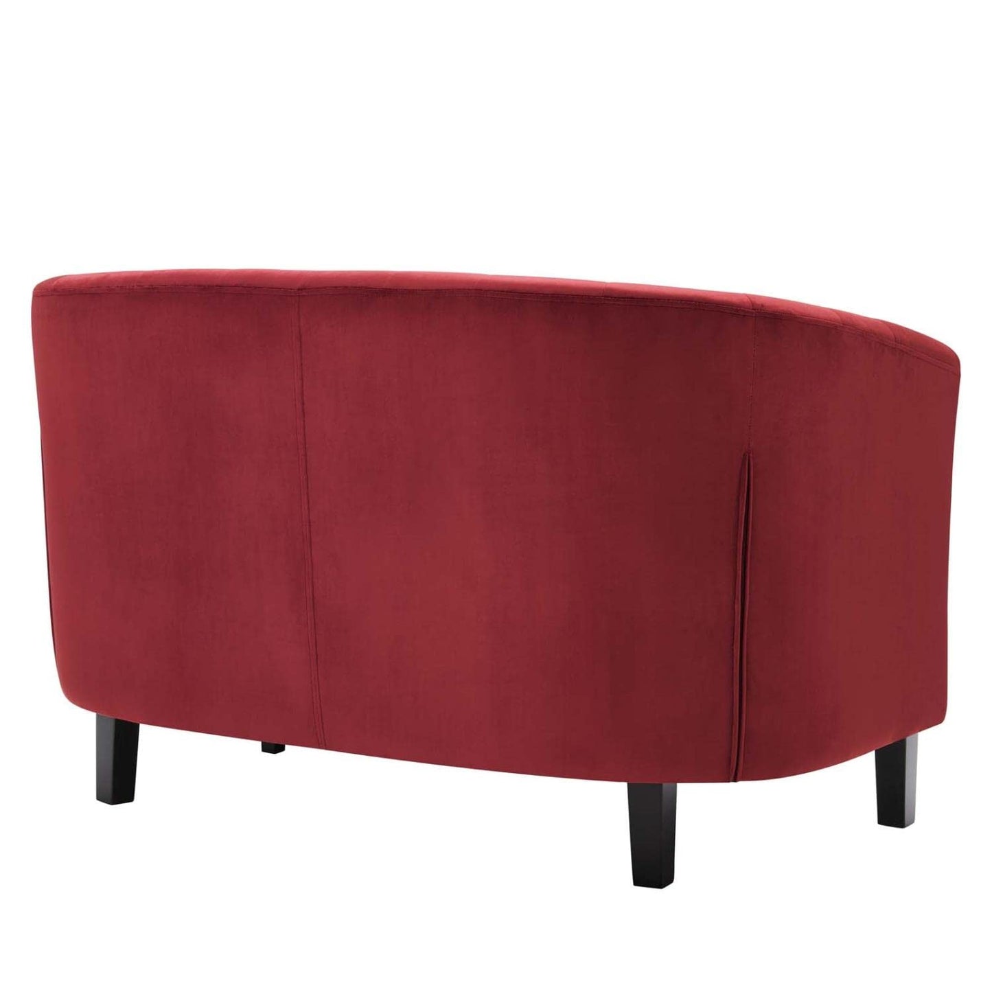 sofas | CasaFoyer Prospect Performance Velvet Loveseat | Luxury Chesterfield Design | Modern Twist | Button Tufting | Graceful Curves | Espresso Stained Wood Legs | Cozy Foam Padding | Stain-Resistant Velvet Upholstery | Maroon | casafoyer.myshopify.com