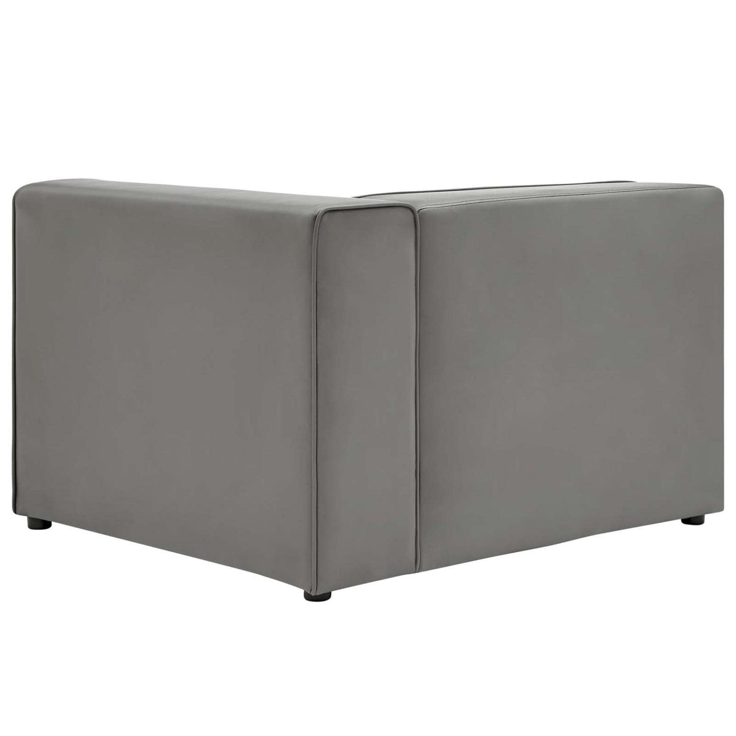 sofas | CasaFoyer Mingle Vegan Leather Right-Arm Chair | Ultimate Comfort & Style | Spacious Seating | Dense Foam Padding | Adjustable | Vegan Leather Upholstery | Modular Sectional Sofa | Gray | casafoyer.myshopify.com