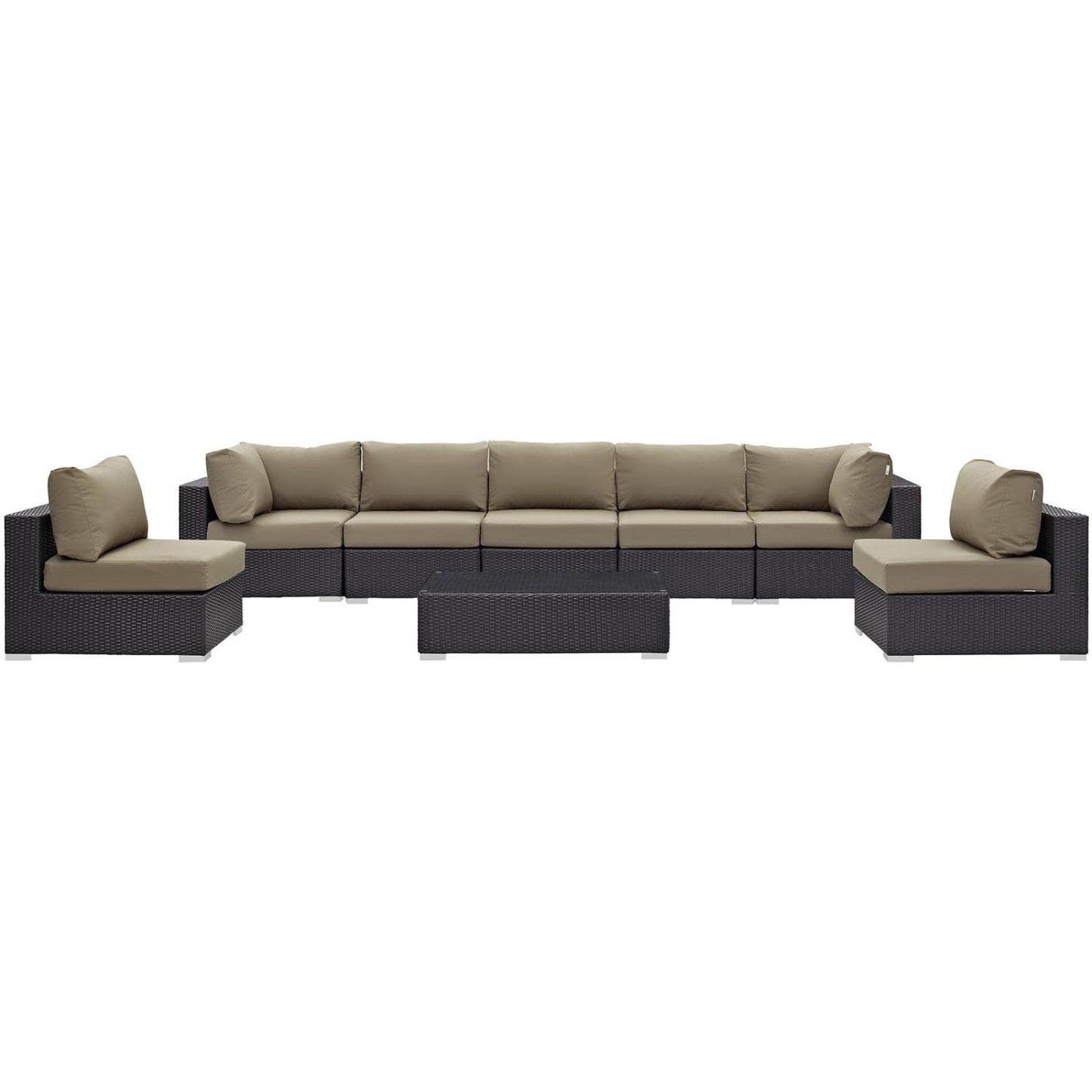 kitchen and dining room sets | CasaFoyer Convene Outdoor Sectional Set | Adjustable | Weather-Resistant | 8-Piece Patio Furniture | Armless Sections | Coffee Table | Corner Sections | casafoyer.myshopify.com