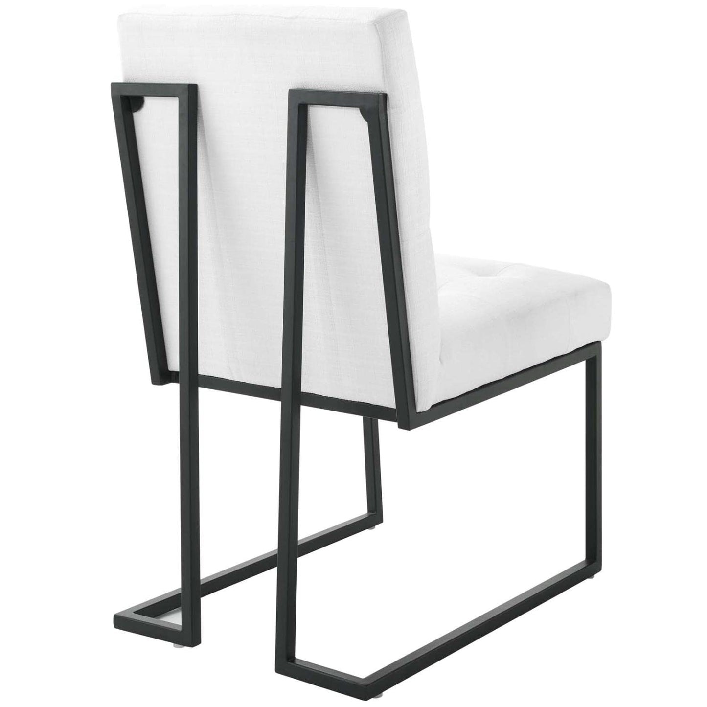 home office desk chairs | CasaFoyer Privy Dining Chair Set of 2 | Contemporary Design | Polyester Upholstery | Matte Black Stainless Steel Base | Comfortable & Durable | No Assembly Required | casafoyer.myshopify.com