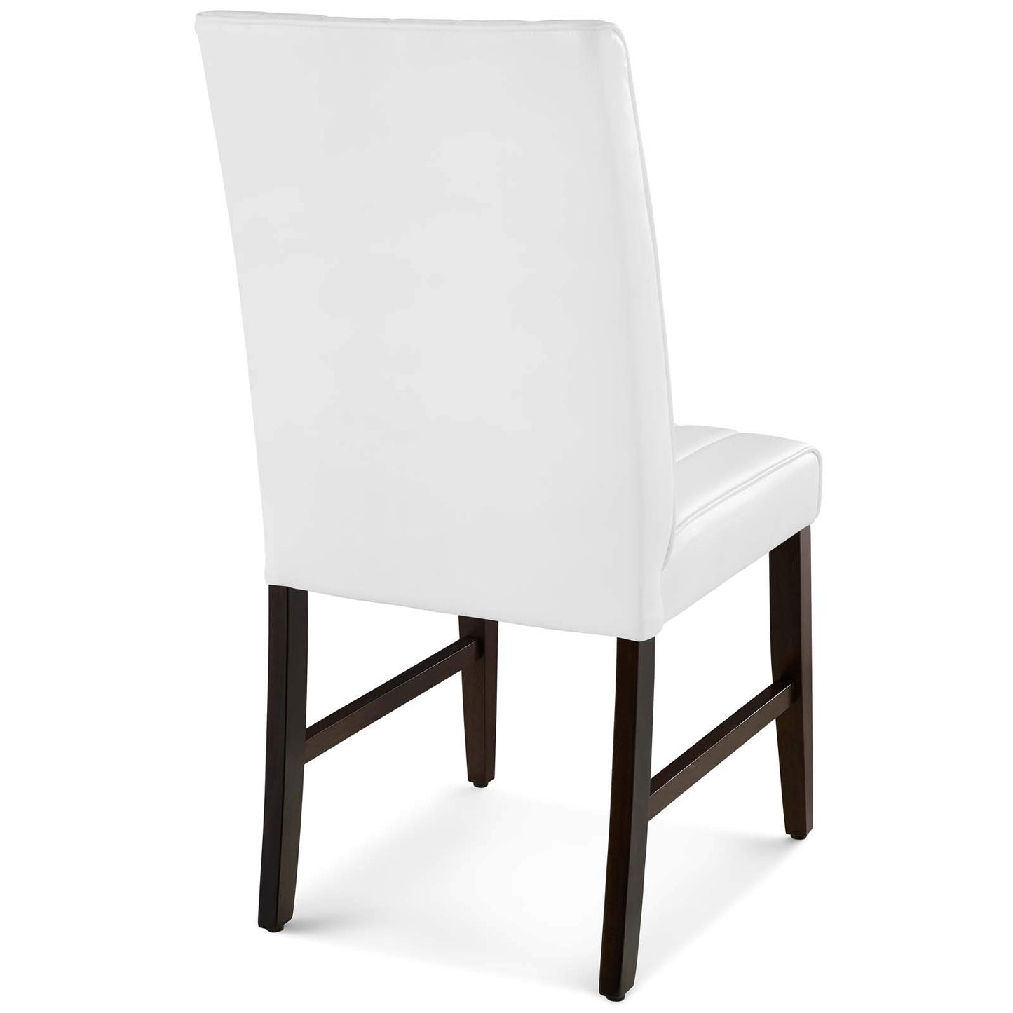home office desk chairs | CasaFoyer Motivate Dining Side Chair Set of 2 | Elegant Channel Tufted Design | Plush Faux Leather Upholstery | Sturdy Solid Wood Frame | Non-Marking Foot Caps | Perfect for Modern Homes | casafoyer.myshopify.com