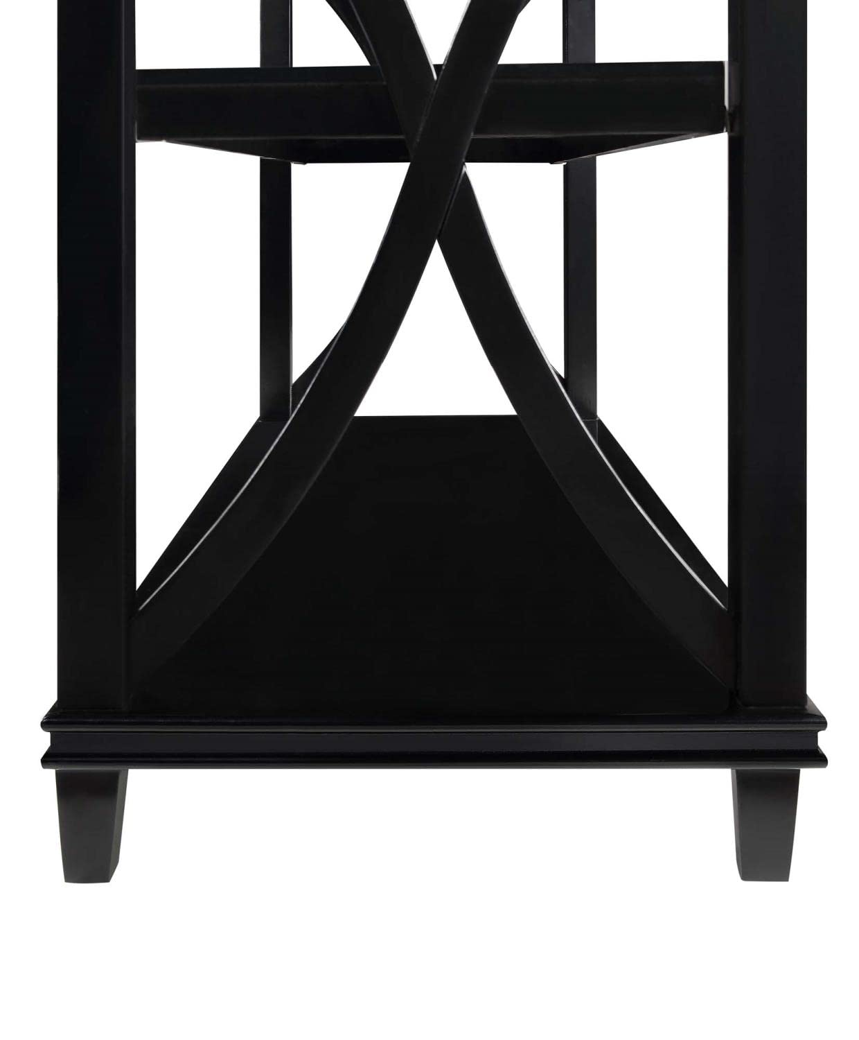 TABLE | Ergode Florence Console Table with Shelves | Elegant Design | Durable Rubberwood Construction | Oak Veneer | Various Finishes | Showcase Decor | Part of Florence Collection | casafoyer.myshopify.com