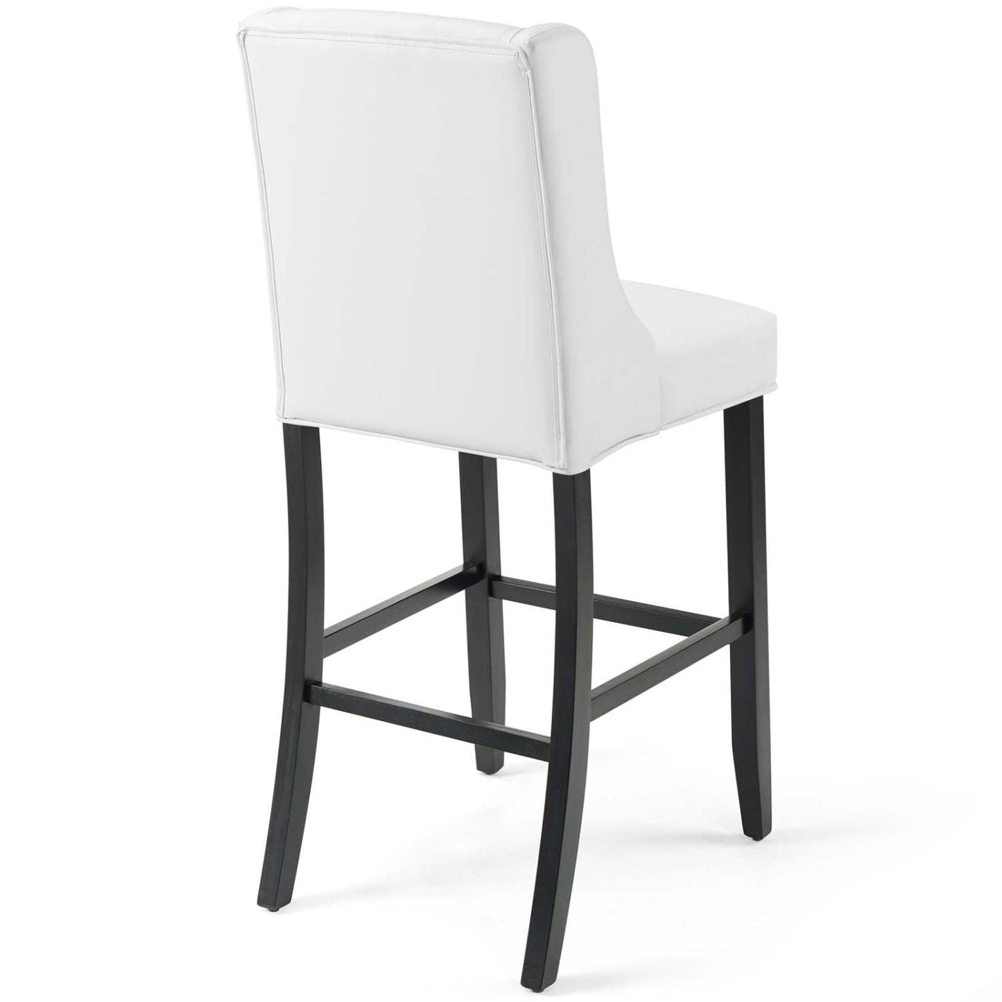 barstools | CasaFoyer Baronet Tufted Button Faux Leather Upholstered Bar Stool Set | Elegant, Comfortable, Durable | White | Set of 2 | casafoyer.myshopify.com