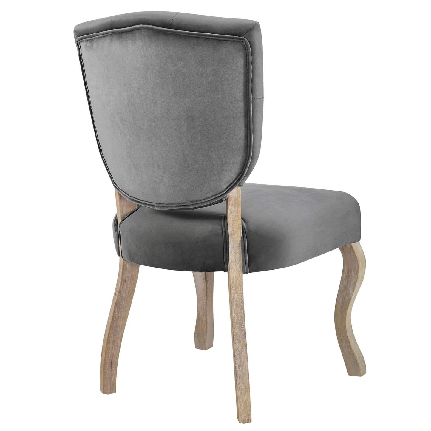 home office desk chairs | CasaFoyer Array Vintage French Dining Side Chair Set of 4 | Weathered Wood Legs | Button Tufted Shield Back | Velvet Upholstery | Non-Marking Foot Caps | Fully Assembled | casafoyer.myshopify.com