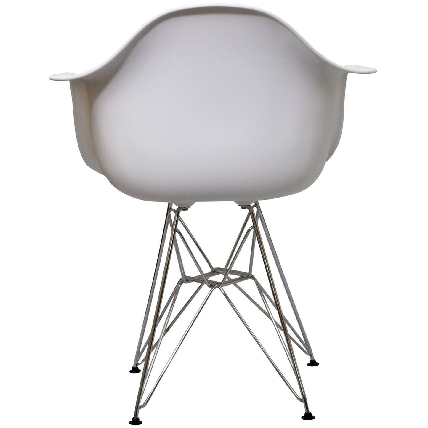 home office desk chairs | CasaFoyer Paris Wire Armchair | Molded Plastic Seat | Chromed Steel Wire Base | Comfortable & Versatile | Ideal for Living or Working Areas | Stylish & Functional Seating | casafoyer.myshopify.com