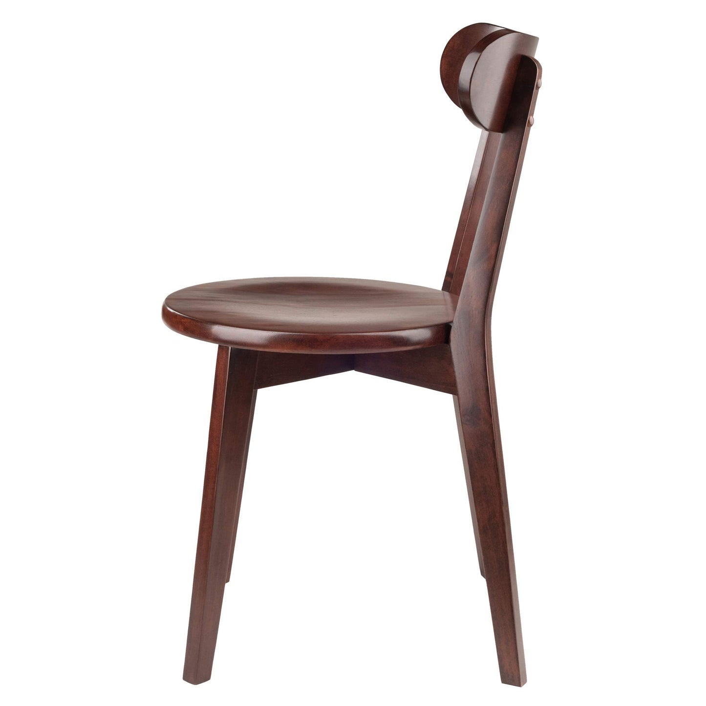 Sofa & chair Sets | CasaFoyer Pauline Chairs - Set of 2 | Contemporary Diner Style | Solid Wood | Walnut Finish | Comfortable Curved Backrest | Assembly Required | 17.32 W x 18.96 D x 31.59 H | 220 lbs Seating Weight | casafoyer.myshopify.com