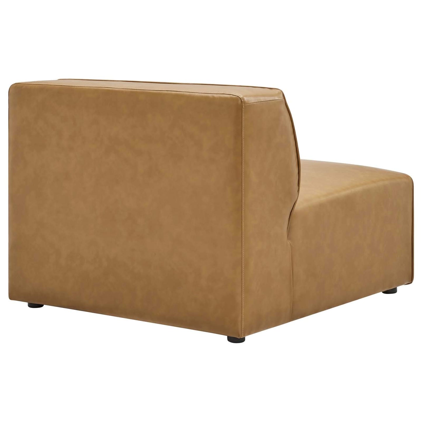 sofas | CasaFoyer Mingle Vegan Leather Armless Chair | Spacious & Stylish | Optimal Support | Vegan Leather Upholstery | Durable Plastic Legs | Modular Sectional Seating | Ideal for Contemporary Modern Décor | Includes 1 Chair | casafoyer.myshopify.com