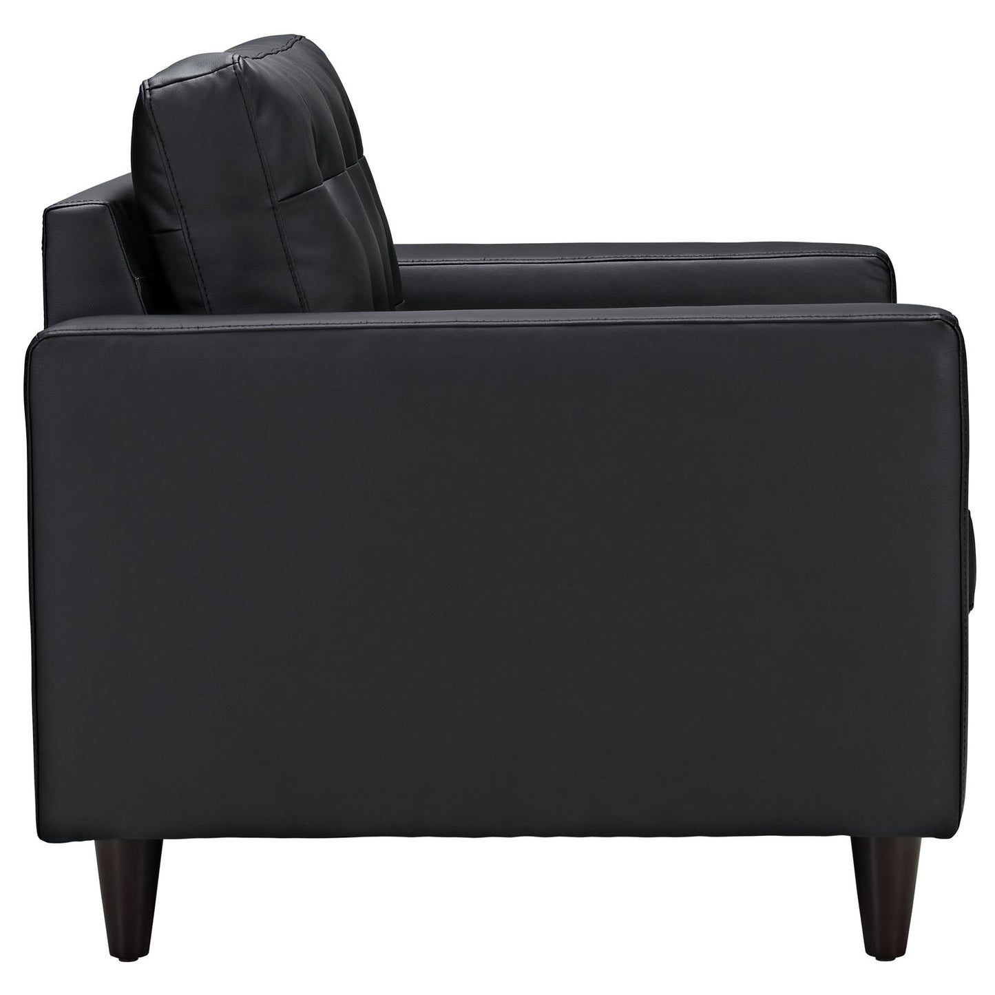 kitchen and dining room sets | CasaFoyer Empress | Exquisite Design Leather Sofa & Armchair Set | Black | Tufted Buttons | Luxurious Cushions | Solid Wood Legs | Bonded Leather Upholstery | casafoyer.myshopify.com