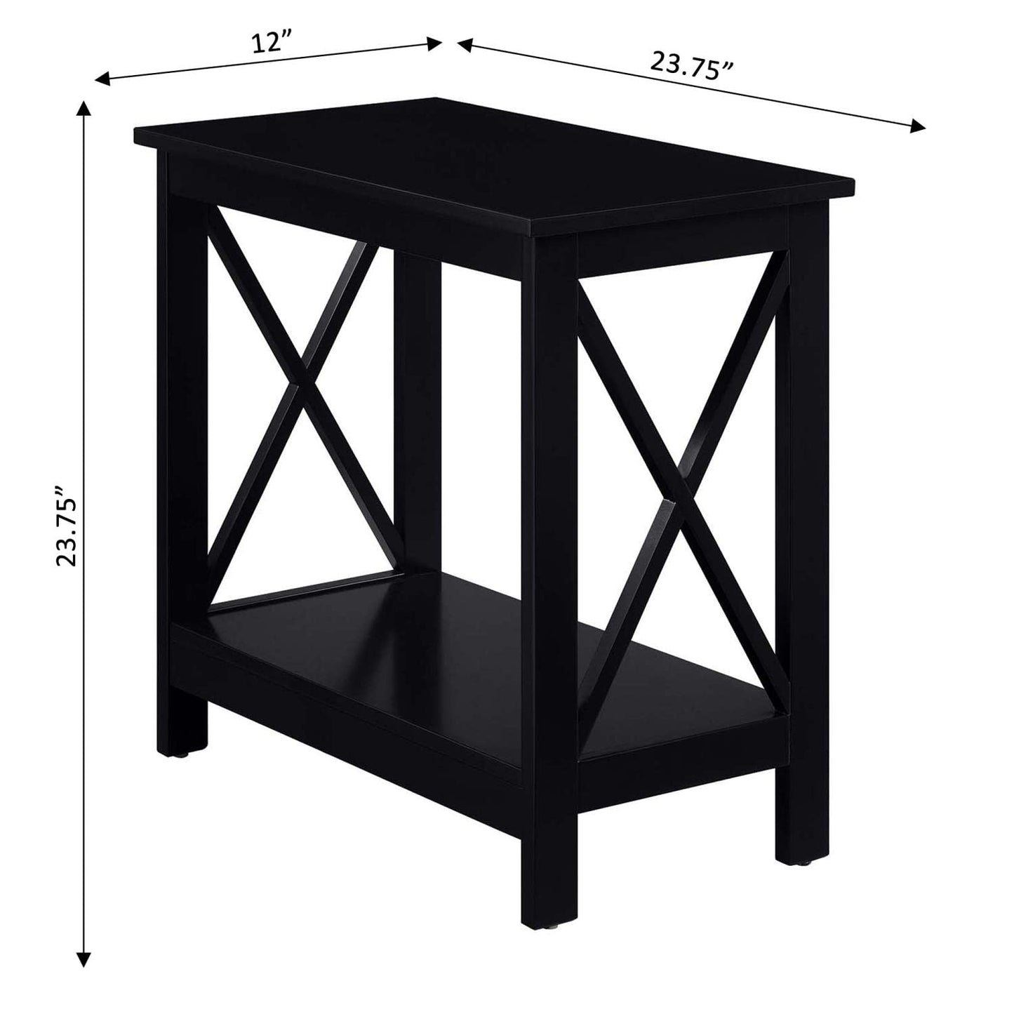 TABLE | Ergode Oxford Chairside End Table with Shelf | Classic & Versatile | Ample Storage | Durable MDF | Easy Assembly | Perfect for Family or Living Room | Explore Ergode Oxford Collection | casafoyer.myshopify.com