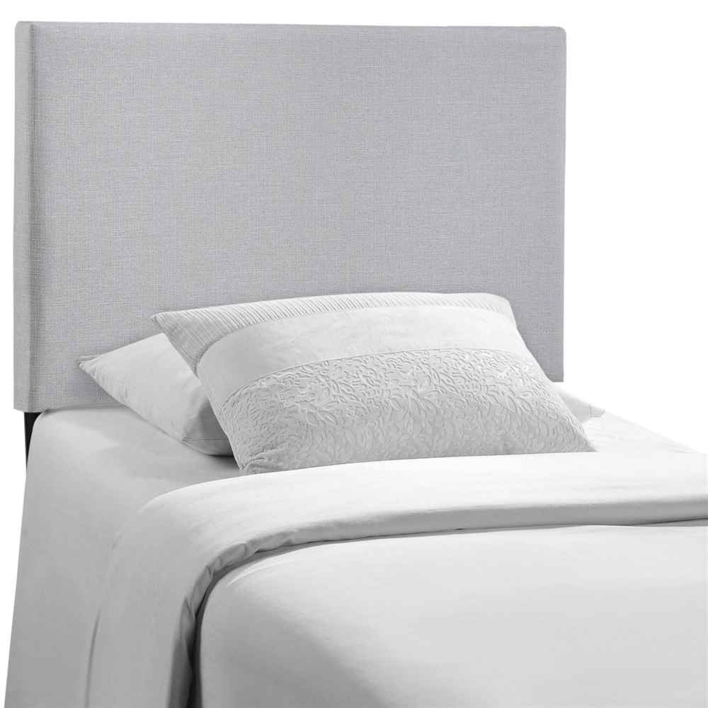 Bed | CasaFoyer Region Linen Fabric Upholstered Twin Headboard | Spacious & Elegant Design | Modern Decor | Includes One Headboard | Sky Gray | casafoyer.myshopify.com