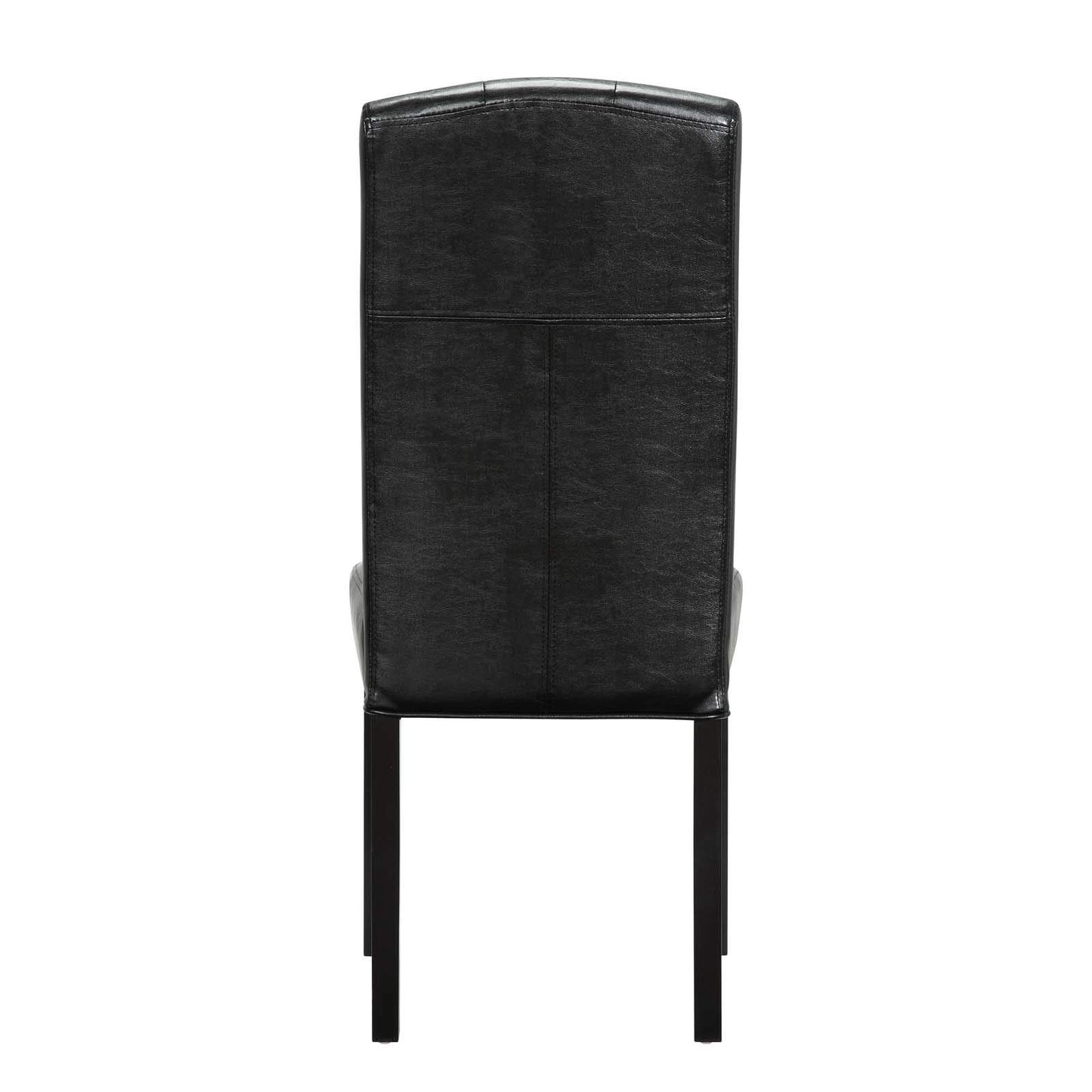 home office desk chairs | CasaFoyer Perdure Dining Chairs | Classic Sophistication with Contemporary Style | Parsons Style | Dress Up or Down | Set of 4, Black Vinyl | casafoyer.myshopify.com