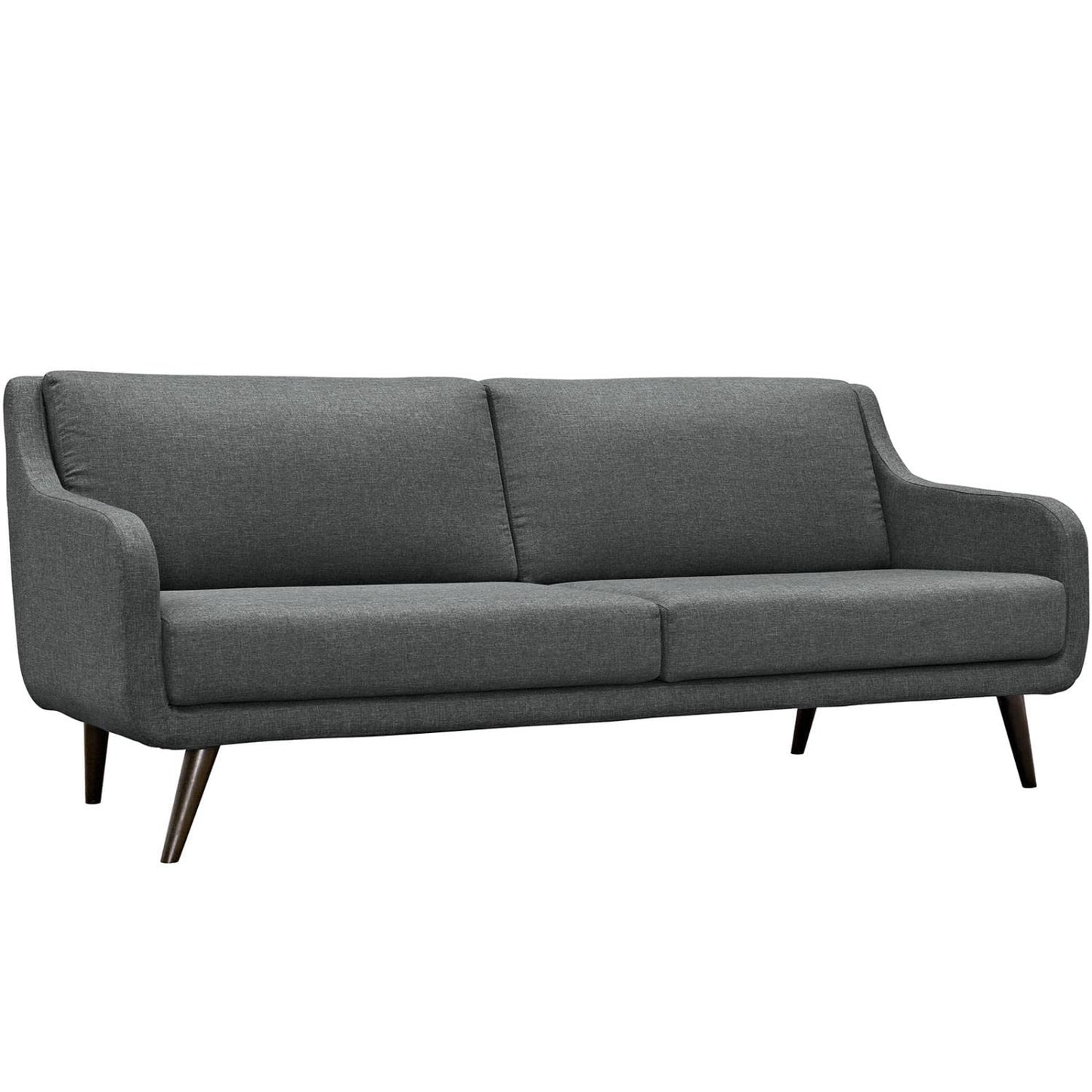 kitchen and dining room sets | CasaFoyer Verve | Mid-Century Living Room Set | Stylish & Sophisticated Furniture | Espresso Stained Legs | Includes Armchair & Sofa | Gray | casafoyer.myshopify.com