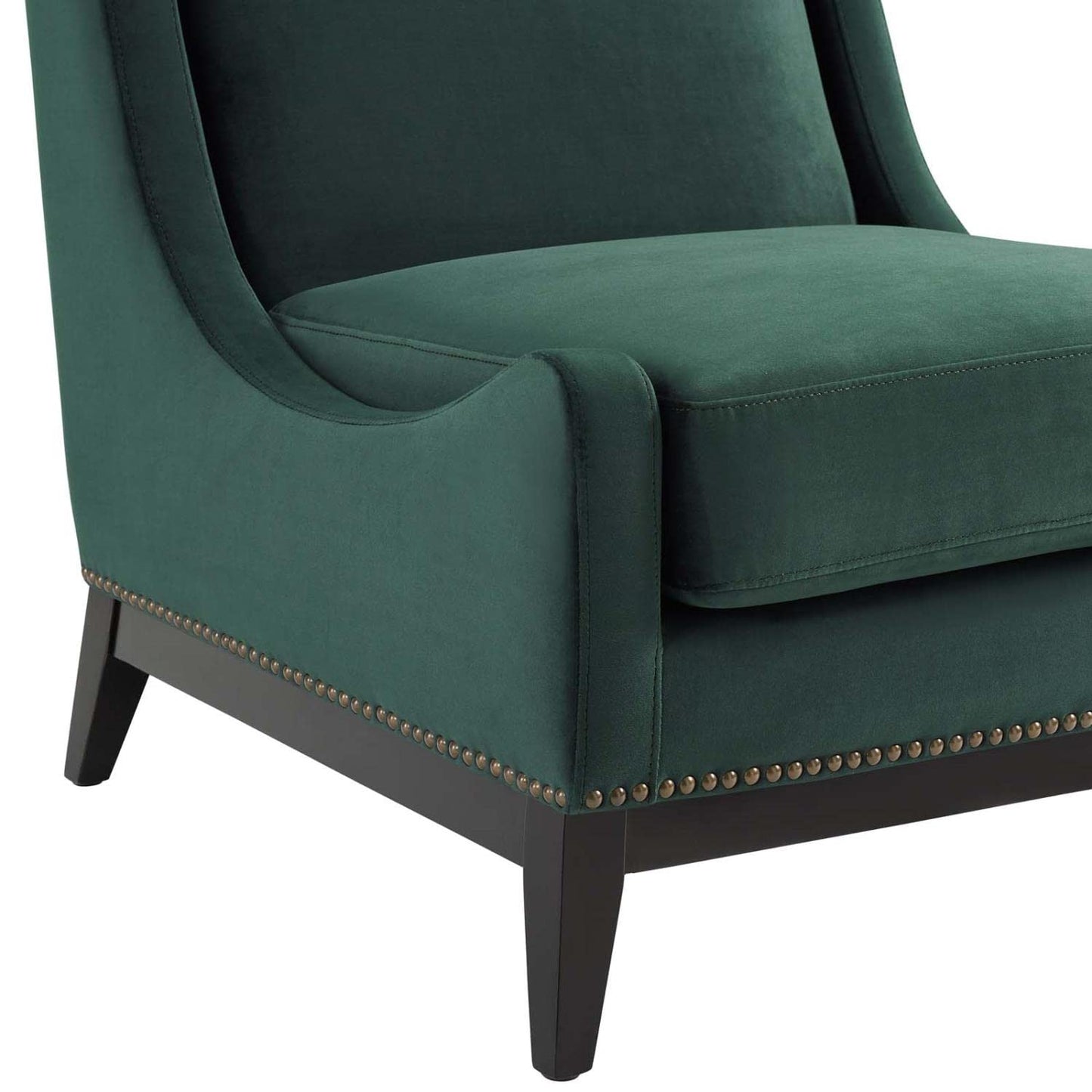 home office desk chairs | CasaFoyer Confident Accent Lounge Chair | Luxurious Velvet Upholstery | Nailhead Trim | Comfortable Seating | Durable Construction | Removable Seat Cushion | Green | casafoyer.myshopify.com