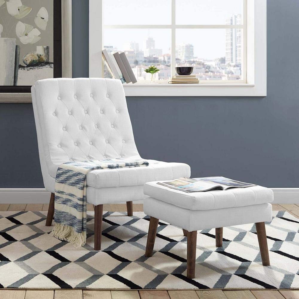 ottomans | CasaFoyer Modify Upholstered Lounge Chair & Ottoman Set | Plush Seating | Elegant Design | Wood Dowel Legs | Supports up to 331 lbs | casafoyer.myshopify.com