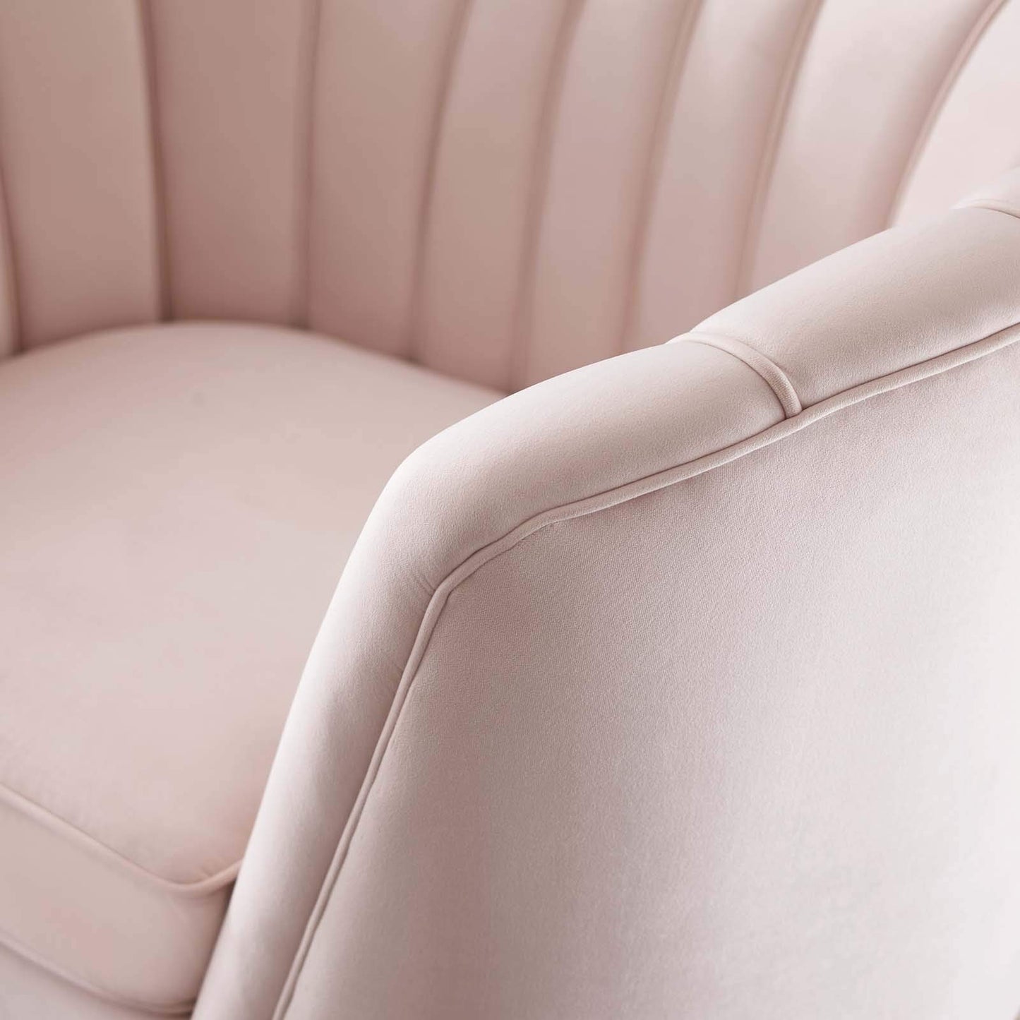 home office desk chairs | CasaFoyer Opportunity Vertical Channel Tufted Curved Performance Velvet Armchair | Glam Deco Lounge Accent Chair | Stain-Resistant | Comfortable Seating | Retro-Modern Charm | Gold Legs | 300 lbs Capacity | casafoyer.myshopify.com