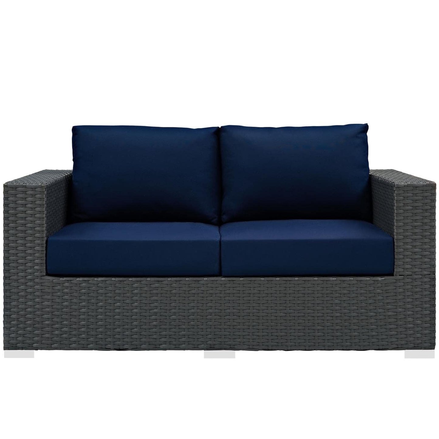 Patio Furniture Sets | Sojourn Outdoor Patio Loveseat | Sturdy & Versatile Seating | Sunbrella Fabric Cushions | UV Resistant | Powder-Coated Aluminum Frame | Ideal for Patio, Backyard, Poolside | casafoyer.myshopify.com