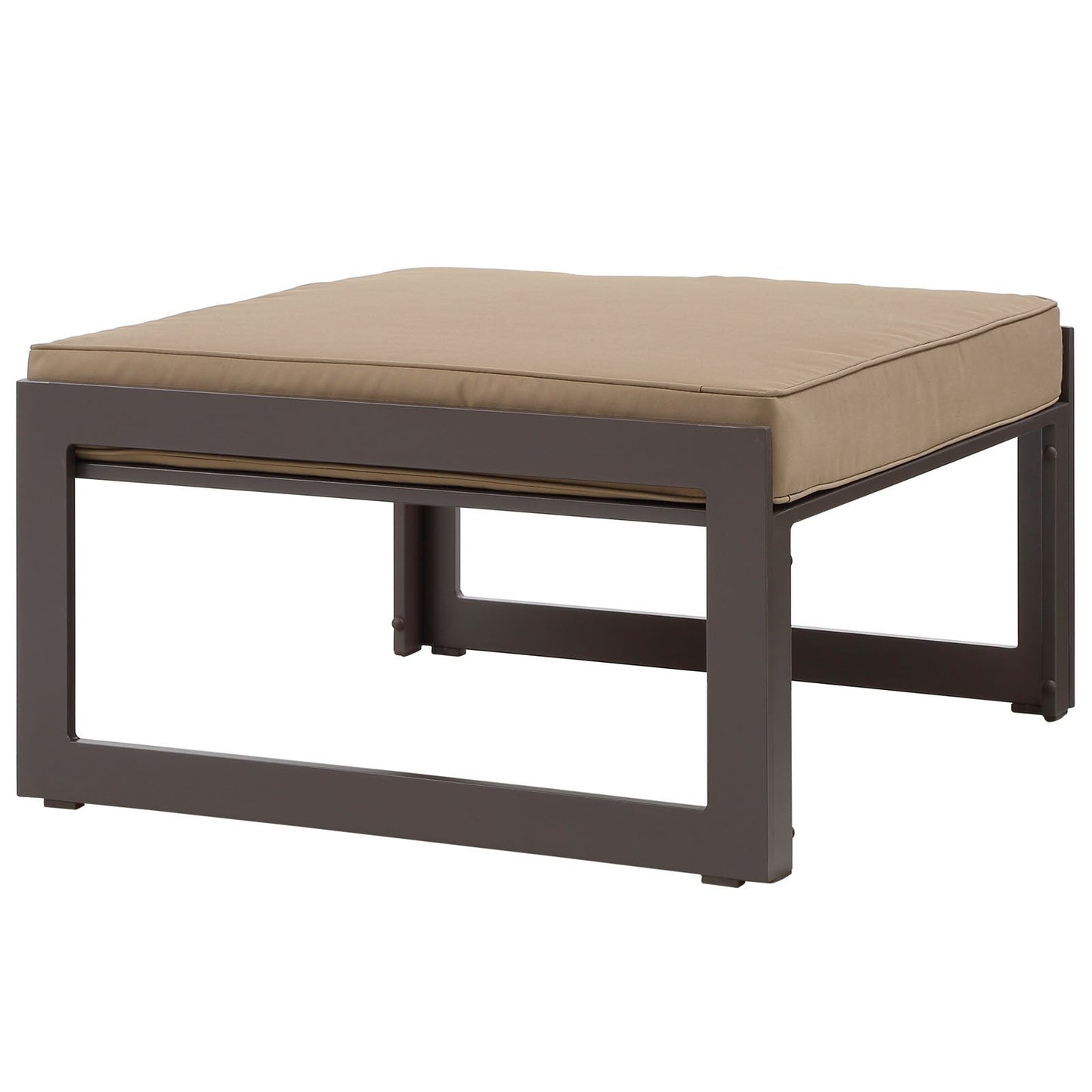 Ottoman | Fortuna Outdoor Patio Ottoman | Versatile Bench | Durable Aluminum Frame | All-Weather Cushions | Contemporary Elegance | Ideal for Outdoor Lounge | casafoyer.myshopify.com