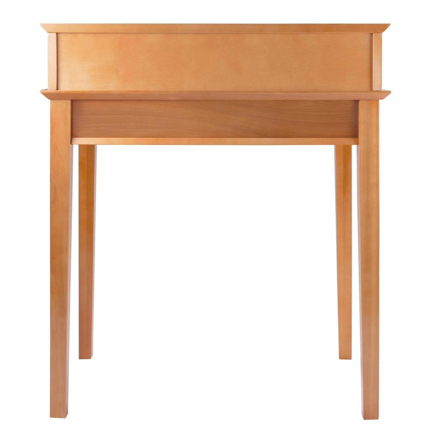 DESK | Ergode Timeless Writing Desk | Contemporary Twist | Sturdy Structure | Honey Pine Coating | 3 Drawers & Shelf | Studio Home Office Collection | 30W x 20.19D x 34.65H | 38 lbs | casafoyer.myshopify.com