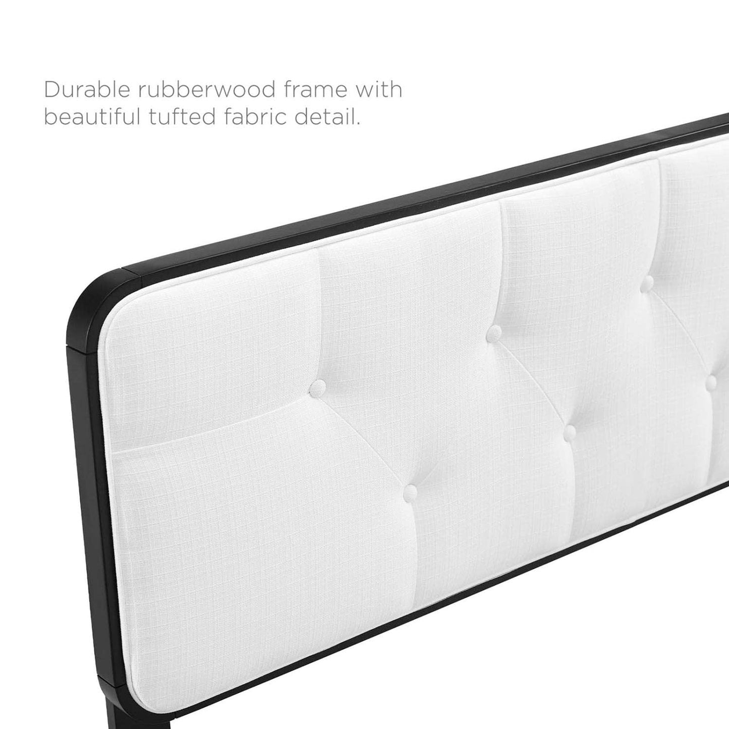 headboards | CasaFoyer Collins Tufted Wood Full Headboard | Modern Retro Style | Wood Grain Frame | Compatible with Billie and Margo Collections | Durable Rubberwood and MDF Construction | Dense Foam Padding | Customizable | Assembly Required | casafoyer.myshopify.com