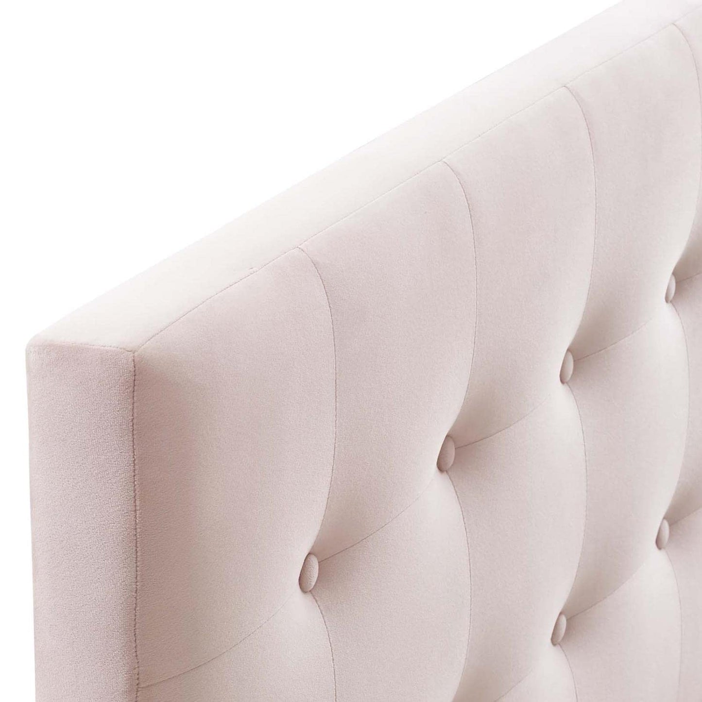 headboards | CasaFoyer Emily Performance Velvet Biscuit Tufted King Headboard | Timeless Charm & Contemporary Luxury | Stain-Resistant Velvet | Adjustable Mounting | Pink | casafoyer.myshopify.com