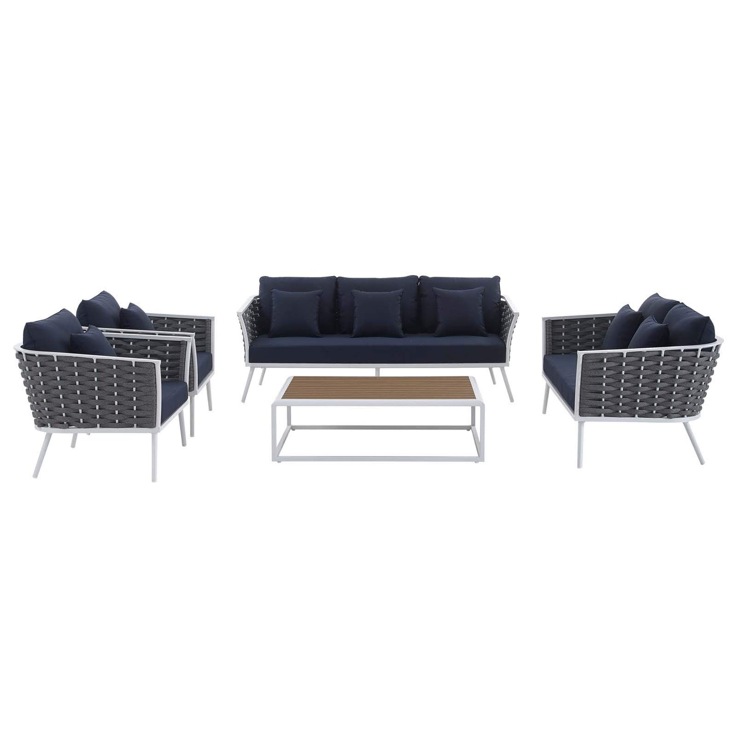 kitchen and dining room sets | CasaFoyer Stance Outdoor Collection | Modern Design | Comfortable Seating | Durable Construction | 5-Piece Set | casafoyer.myshopify.com