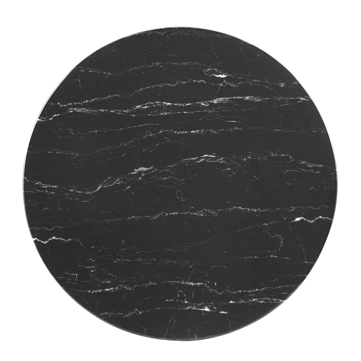 patio dining tables | CasaFoyer Tupelo 36 Dining Table | Modern Style | Mid-Century Charm | Polished Gold Metal Base | Artificial Marble Top | Easy-to-Clean Finish | Non-Marking Ring | Assembly Required | casafoyer.myshopify.com