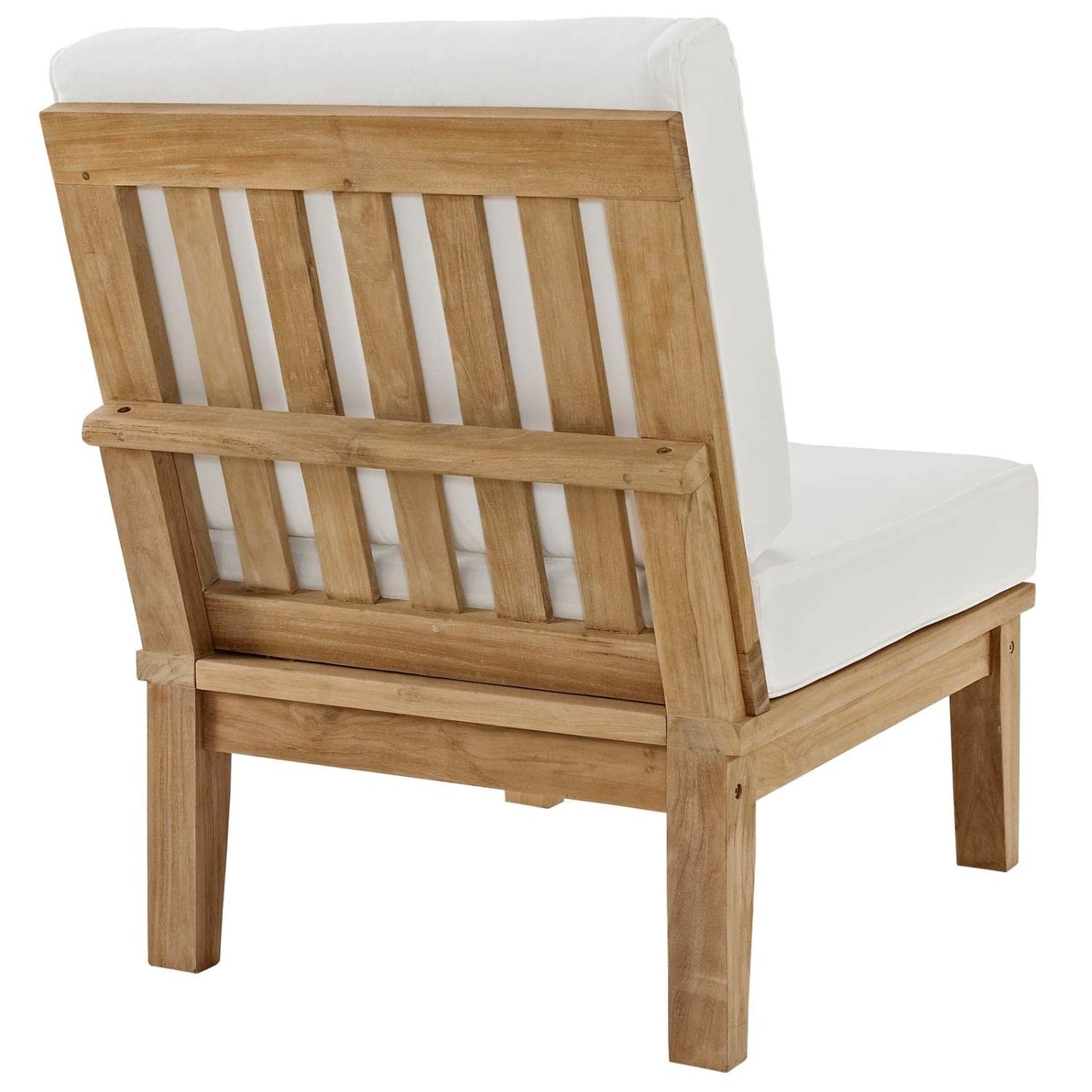 Patio Furniture Sets | Marina Teak Wood Outdoor Patio Furniture Sofa Sectional Set | Luxury, Durable, Weather-Resistant | Modern Design | 2 Piece Middle Sofa Set | casafoyer.myshopify.com
