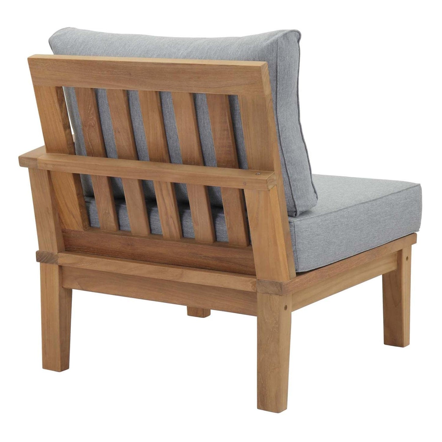 sofas | CasaFoyer Marina Teak Wood Outdoor Patio Right-Facing Sofa Chair | Luxury | Durable | All-Weather Cushions | Modern Design | Easy Assembly | casafoyer.myshopify.com
