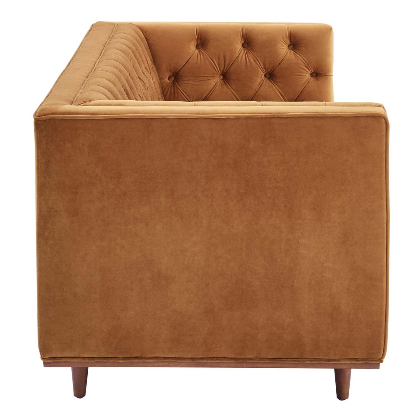 sofas | CasaFoyer Elation Tufted Performance Velvet Sofa | Vintage Modern Glam Deco Style | Stain-Resistant | Dense Foam Padding | Wood Frame | Rubberwood Legs | 881 lbs Weight Capacity | casafoyer.myshopify.com