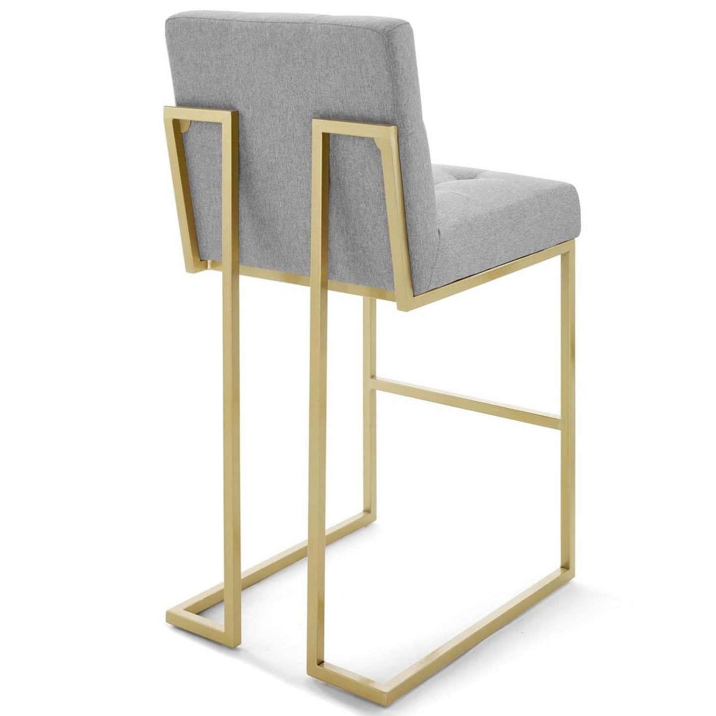 barstools | CasaFoyer Privy Bar Stool Set of 2 | Elegant Art Deco Design | Gold Stainless Steel Base | Modern Fabric Upholstery | No Assembly Required | casafoyer.myshopify.com
