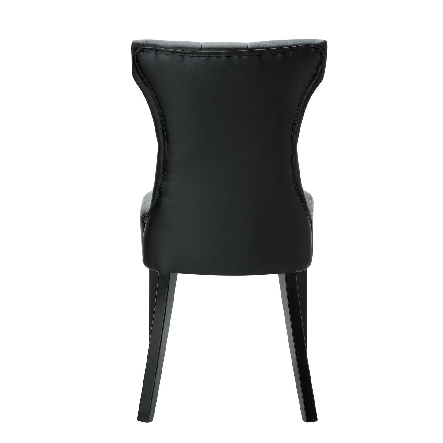 home office desk chairs | CasaFoyer Silhouette Modern Dining Chairs - Set of 2 | Elegant Curves | Sophisticated Design | Hardwood Legs | Black | casafoyer.myshopify.com