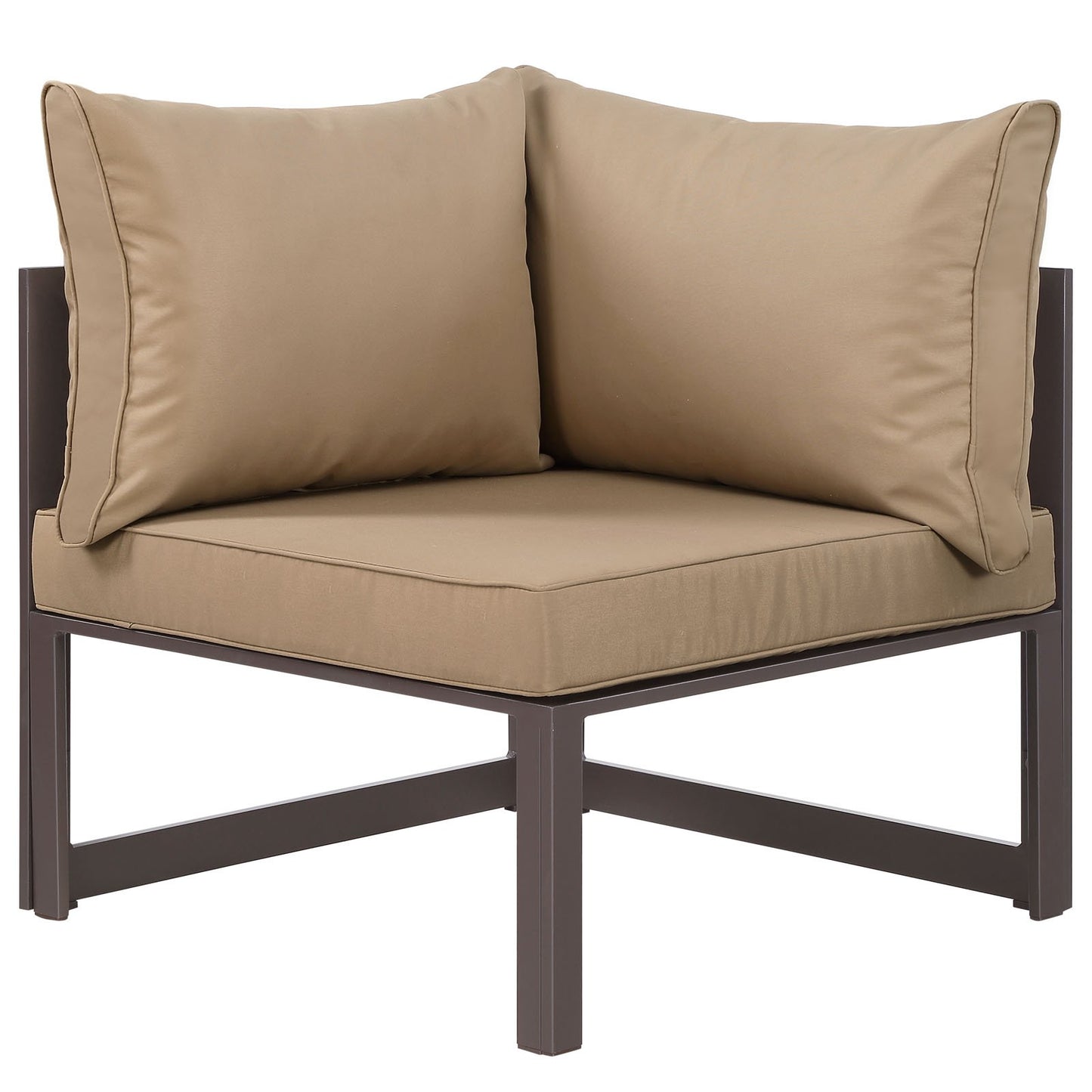 Patio Furniture Sets | Fortuna Outdoor Patio Corner Sofa Chair | Modern Design | All-Weather Cushions | Powder-Coated Aluminum | Ideal for Contemporary Outdoor Spaces | casafoyer.myshopify.com
