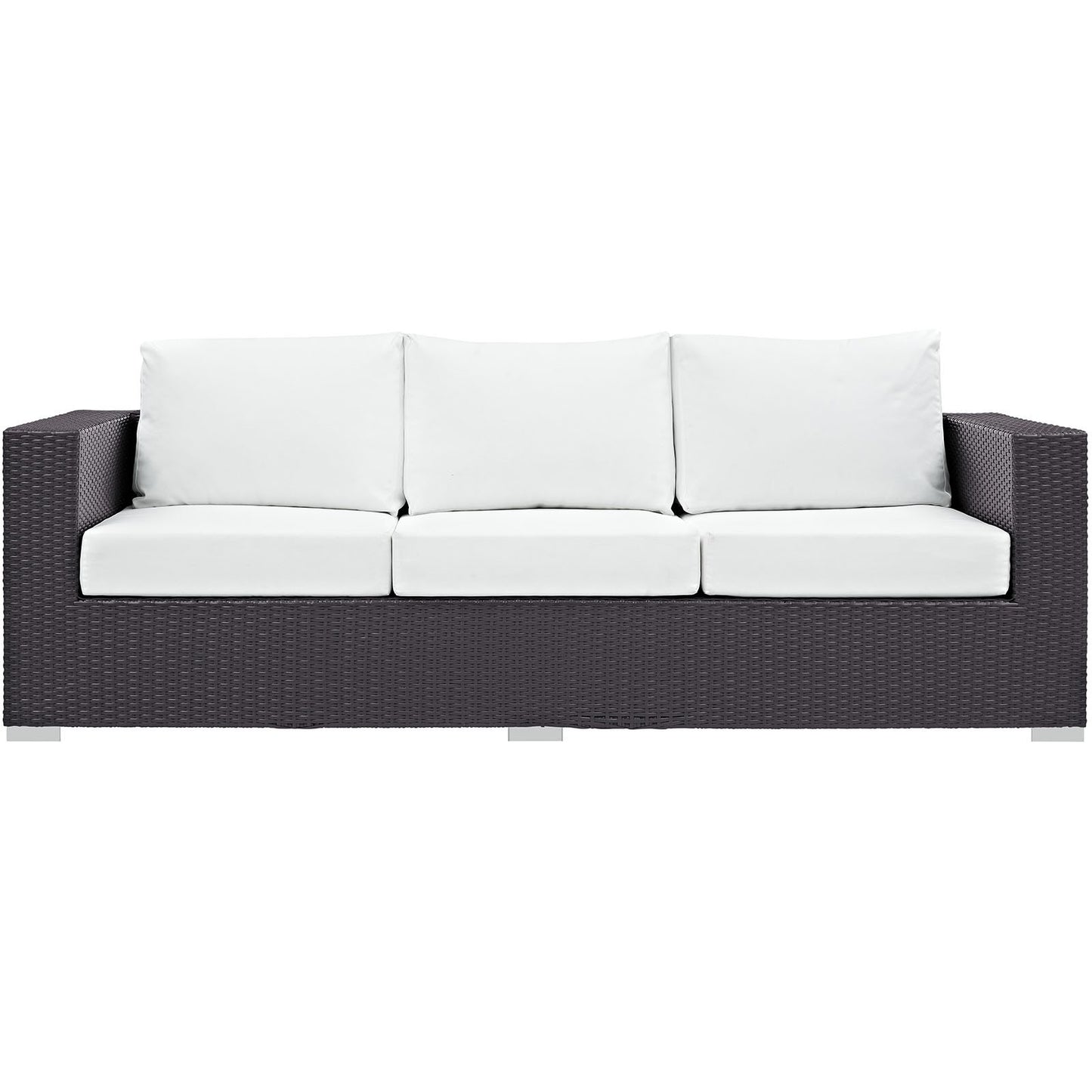 Patio Furniture Sets | Convene Outdoor Sectional Sofa Set | Durable Rattan Weave | All-Weather Cushions | Ideal for Patio, Backyard, Poolside | Includes Sofa | casafoyer.myshopify.com