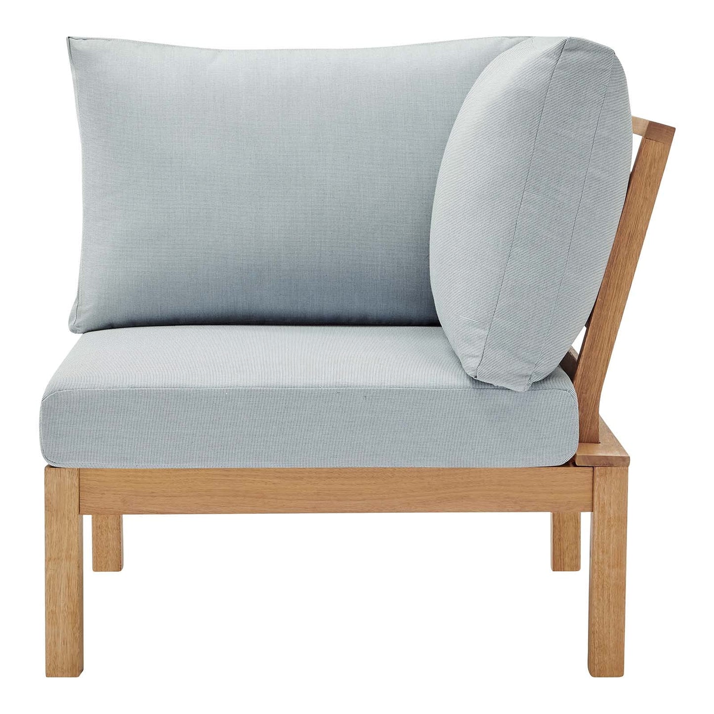 sofas | CasaFoyer Freeport Outdoor Patio Sectional Sofa Corner Chair | FSC Certified Karri Wood | Natural Frame | All-Weather Cushions | Coastal Style | casafoyer.myshopify.com