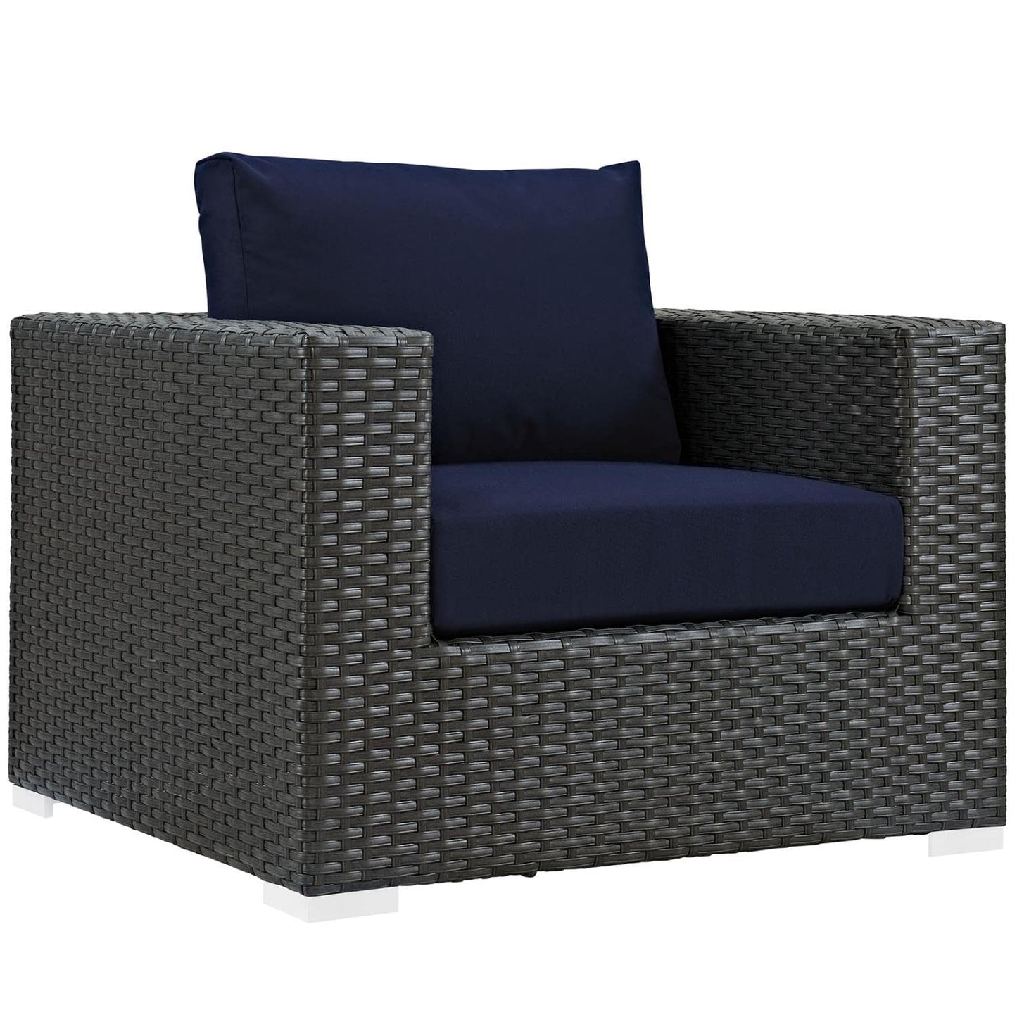 Patio Furniture Sets | Sojourn Outdoor Patio Furniture Set | Sunbrella Cushions | Synthetic Rattan | UV Protection | Aluminum Frame | Coffee Table, Loveseat, Armchairs, Ottomans, Side Tables | casafoyer.myshopify.com