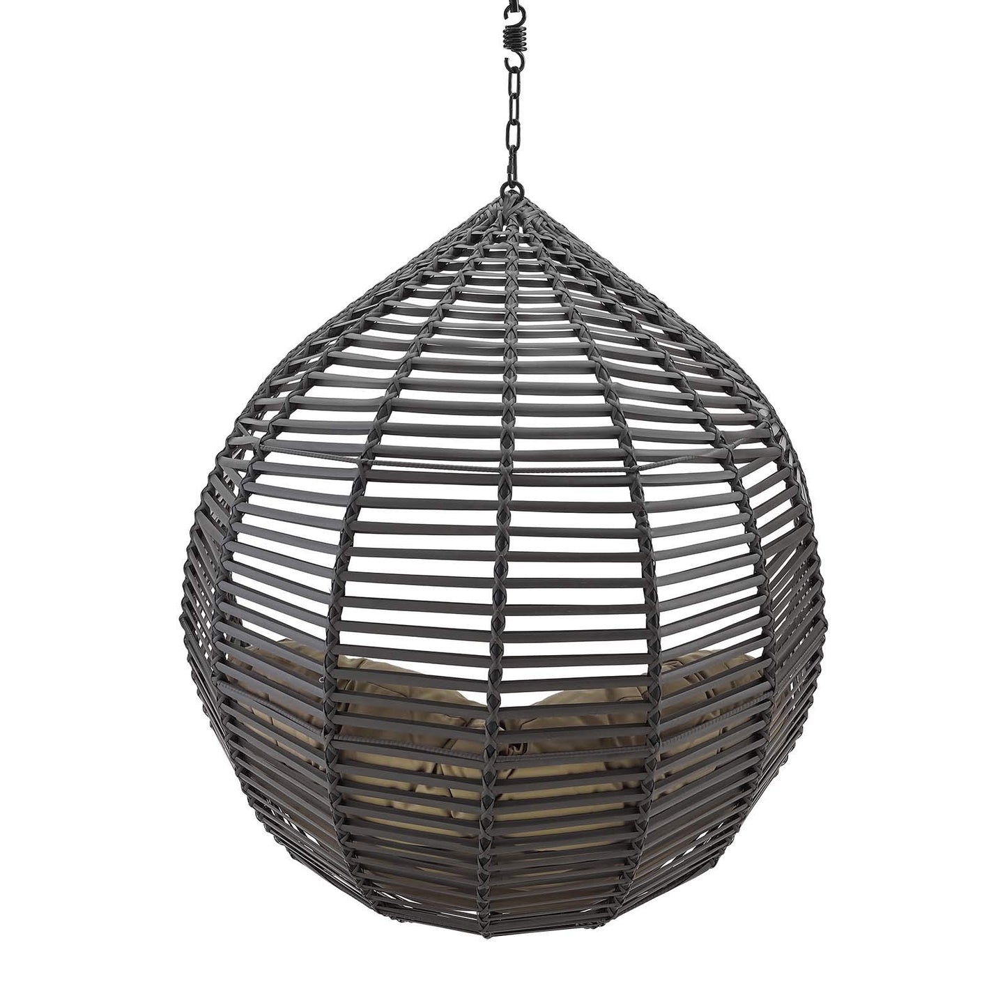 porch swings | Ergode Garner Teardrop Outdoor Patio Swing Chair | Durable PE Wicker Rattan | Adjustable Steel Chain | All-Weather Cushion | Indoor/Outdoor Use | Stylish & Relaxing Seating | 265 lbs Weight Capacity | casafoyer.myshopify.com