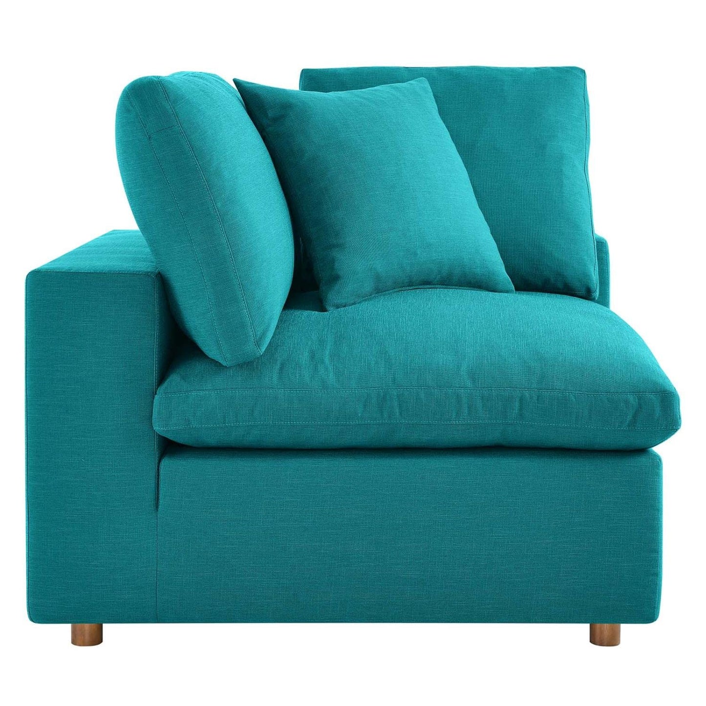 kitchen and dining room sets | CasaFoyer Commix Plush Comfort 8-Piece Sectional Sofa Set | Teal | Solid Wood Construction | Polyester & Linen Upholstery | Down Feather & Cotton Cushions | Elegant Design | casafoyer.myshopify.com
