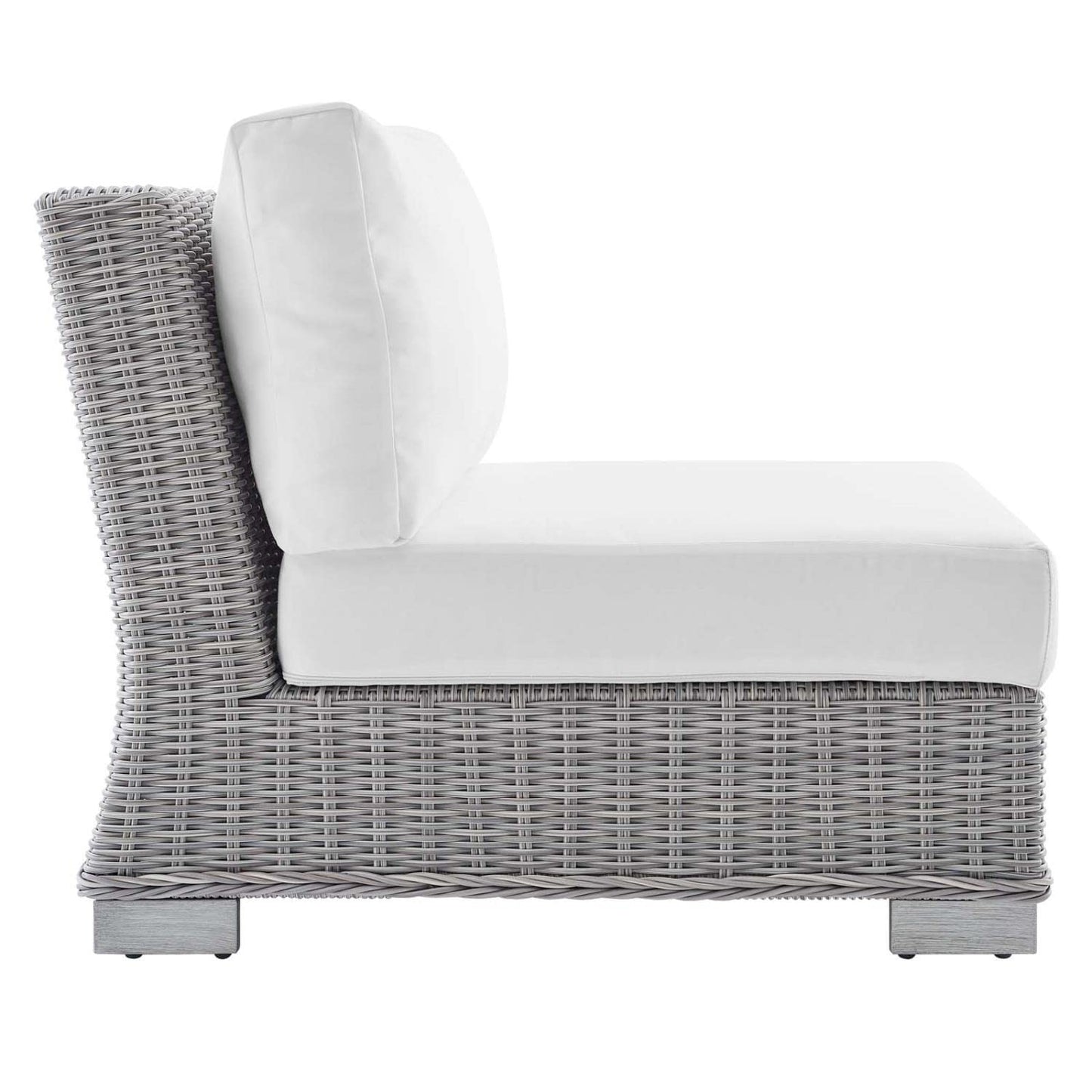 kitchen and dining room sets | CasaFoyer Conway Outdoor Patio Sunbrella Wicker Rattan 6-Piece Furniture Set | Light Gray | UV-Resistant | Water-Resistant Covers | Assembly Required | casafoyer.myshopify.com