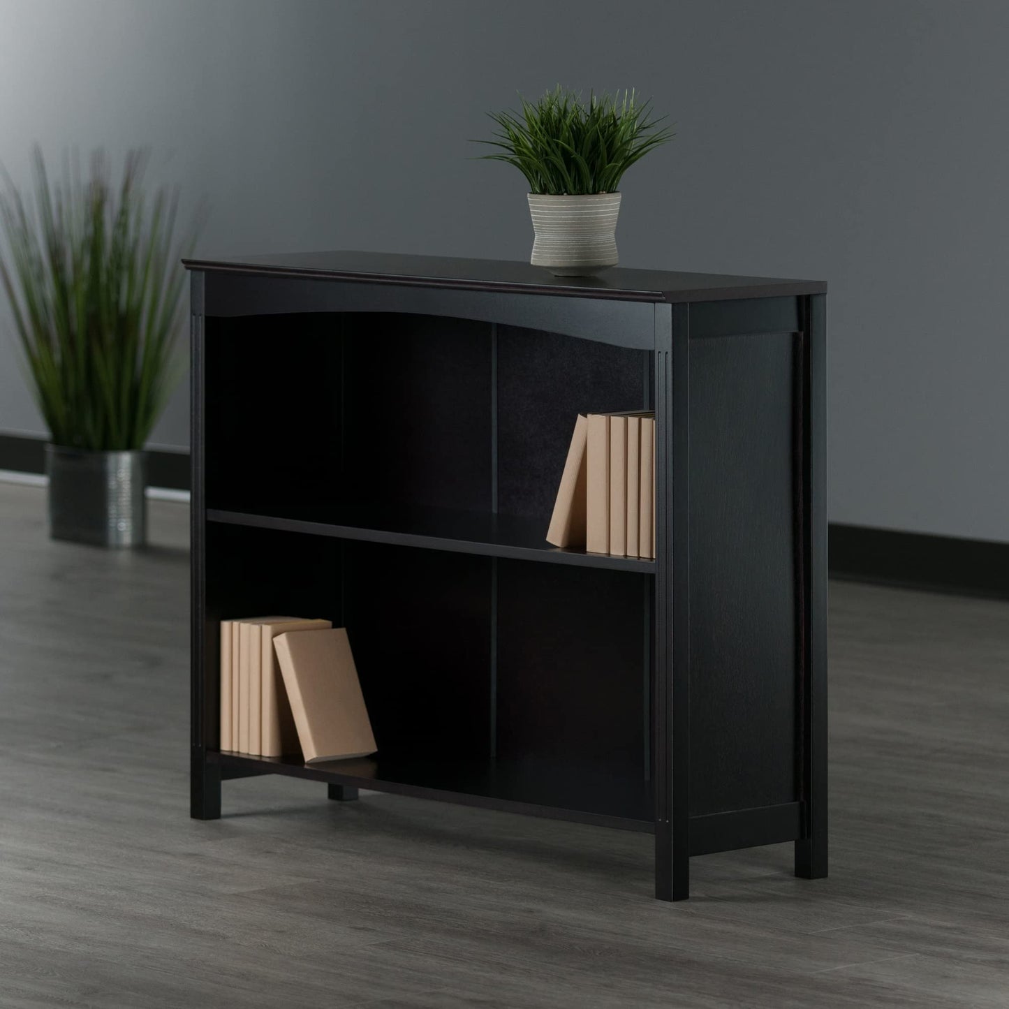bookcases | Ergode Terrace Storage Shelf/Bookcase Collection | 3-Tier | 37 Wide | Dark Espresso Finish | Solid & Composite Wood | Stylish Storage Solution | casafoyer.myshopify.com